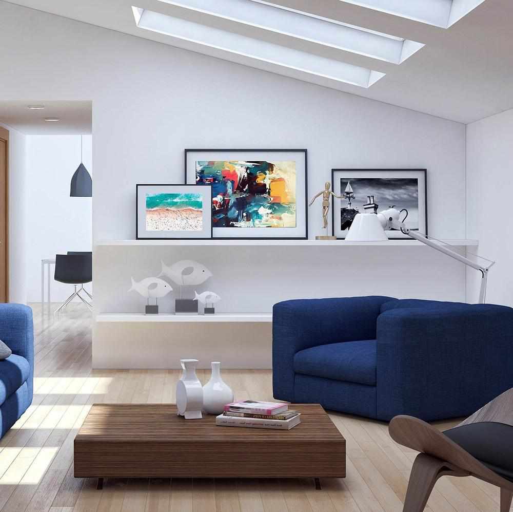 How to find the perfect artwork for your space-Abstract House