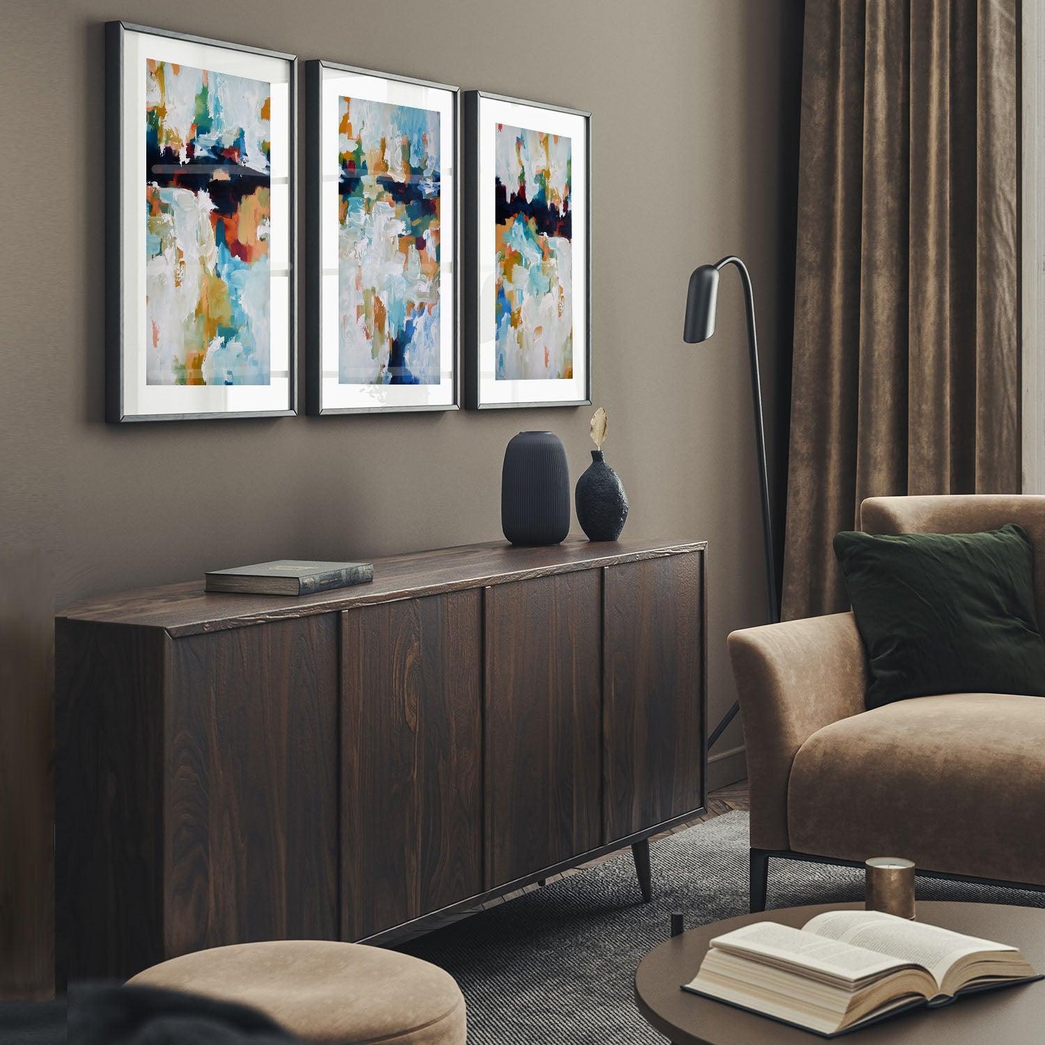 Set Of Three Prints - Abstract House