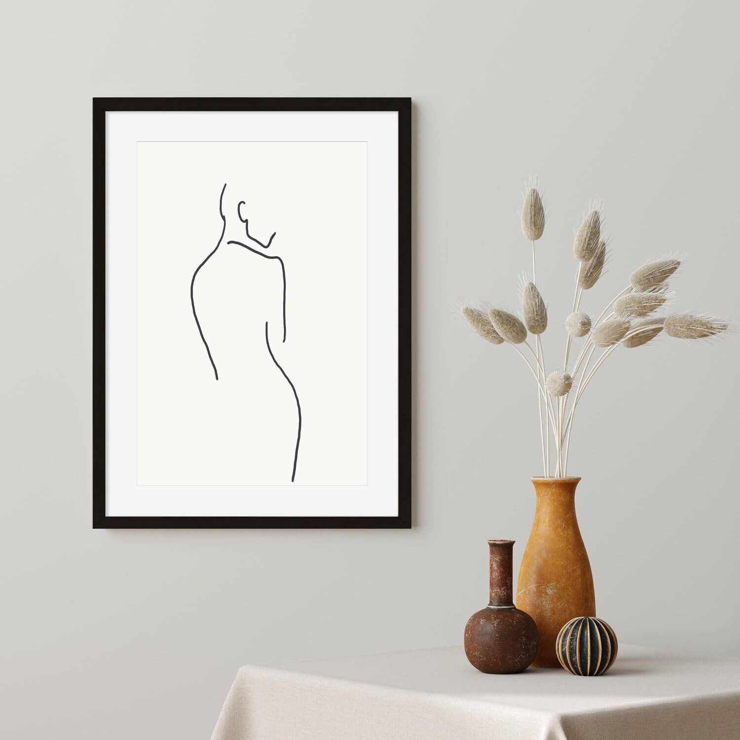 Abstract Face One Line Drawing by Picasso Art Prints Black White Minimal  Continuous Canvas Painting Nordic Poster Bedroom Decor