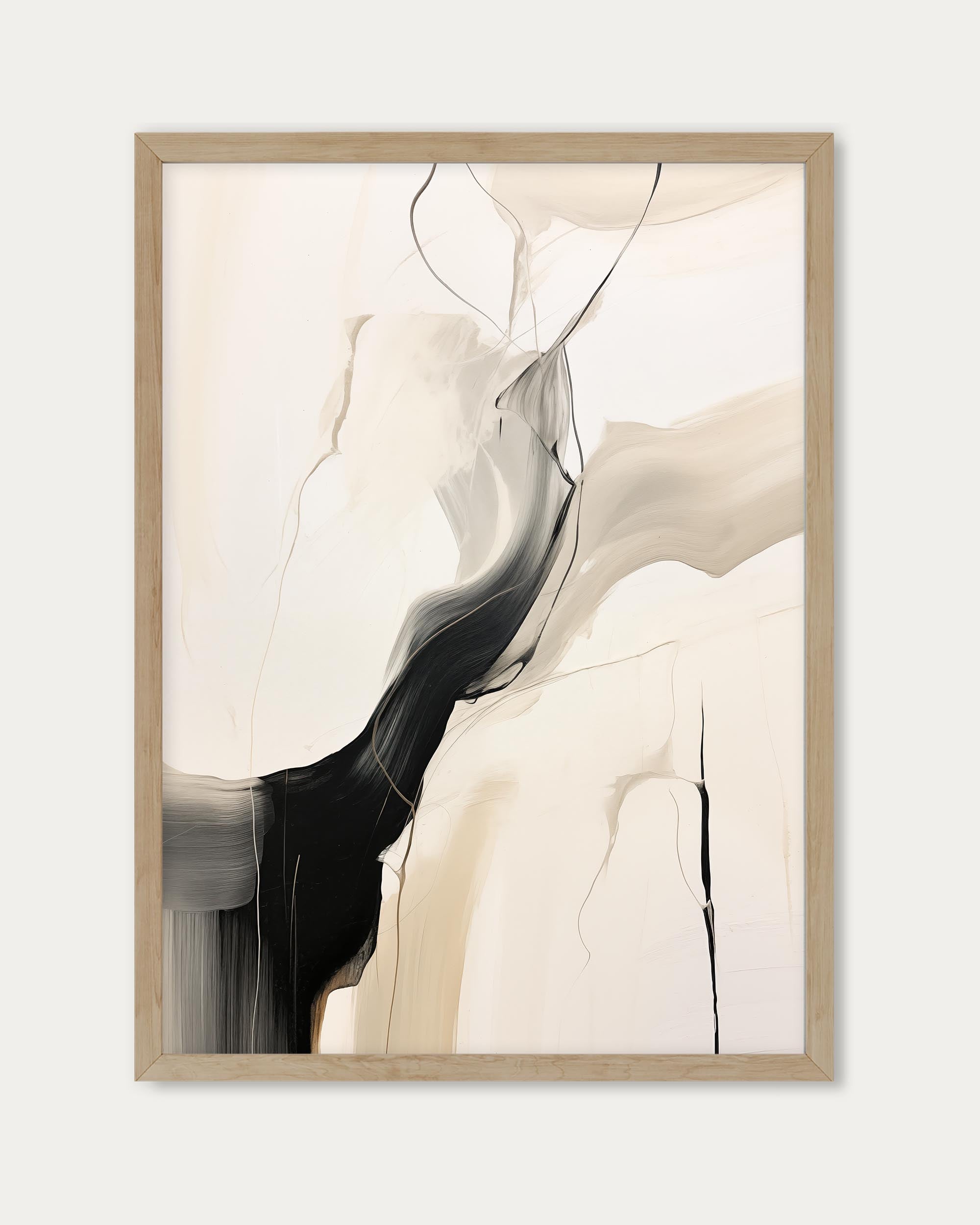 Abstract Beige Art Print