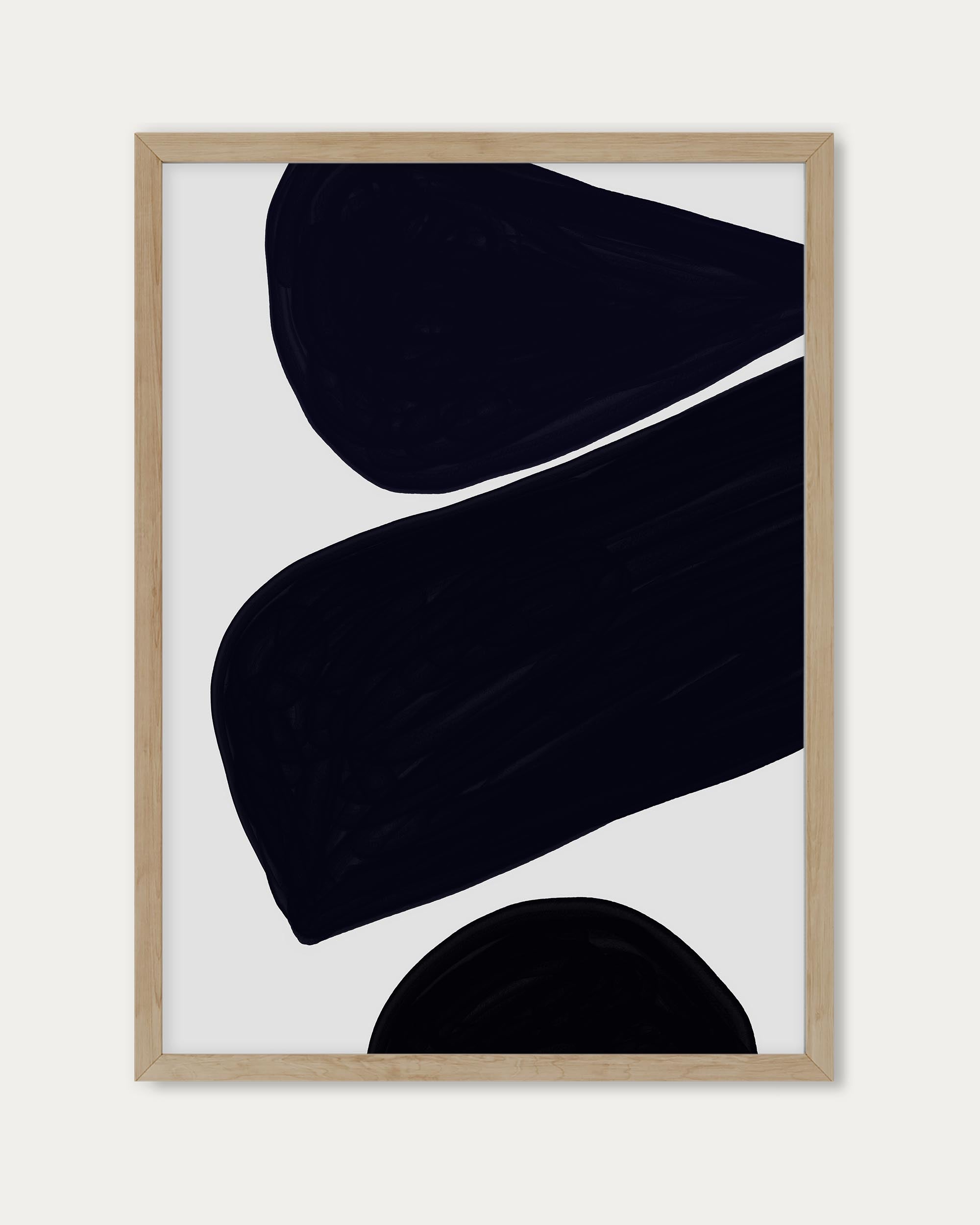 Balancing Shapes Monochrome Wall Art