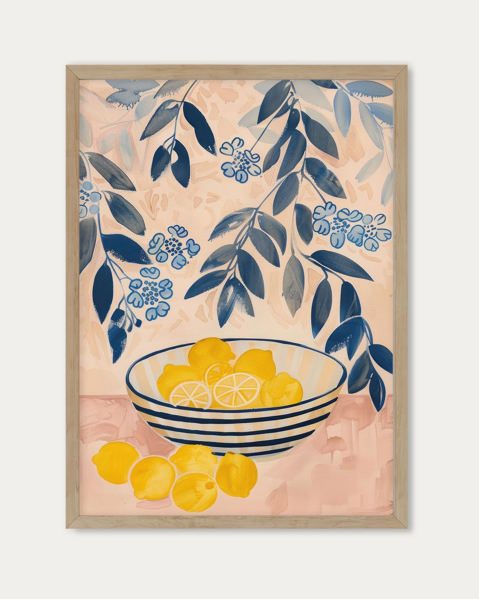 Lemons In A Bowl Art Print