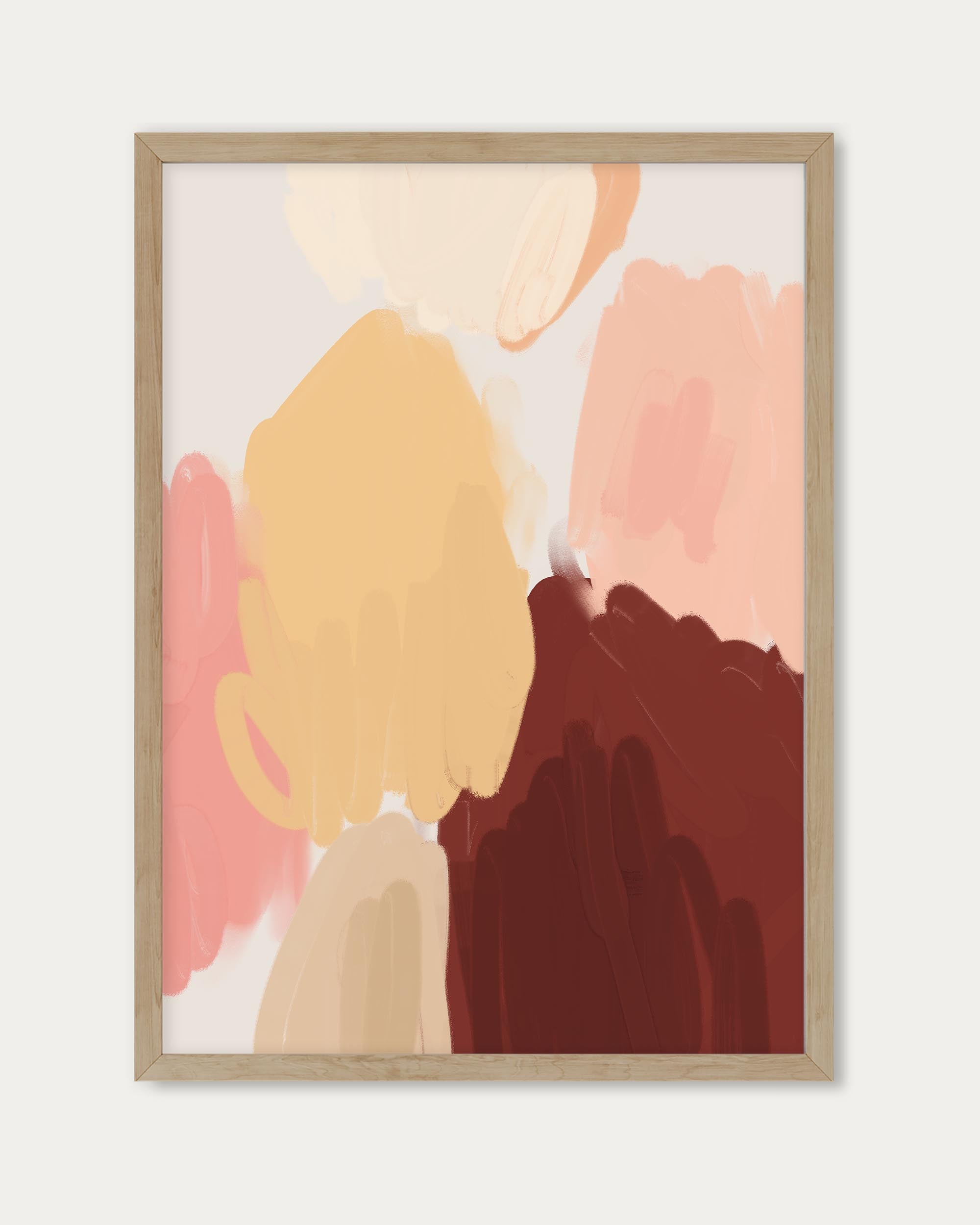 Beige Mountain Art Print