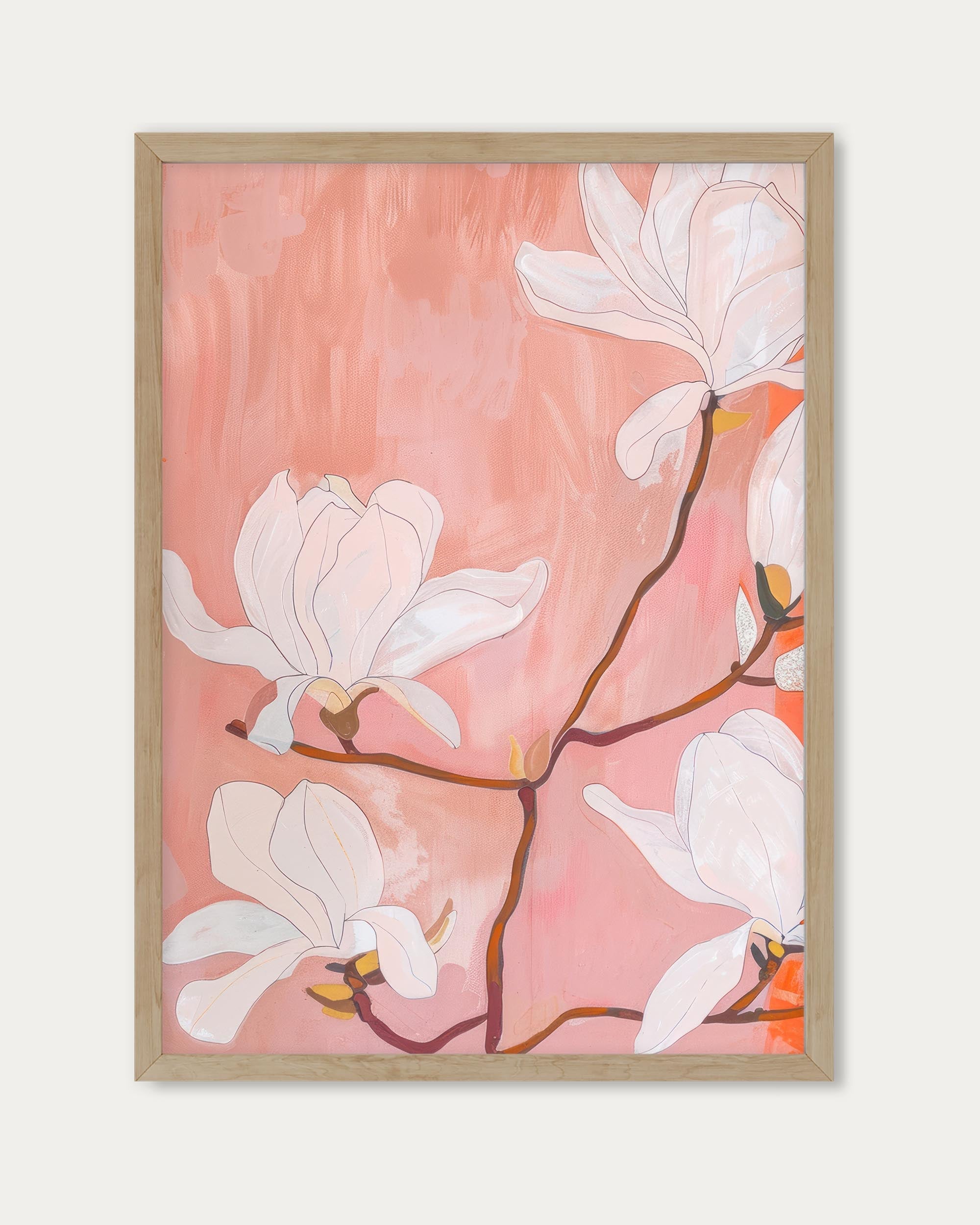 Japandi Flowers Wall Art