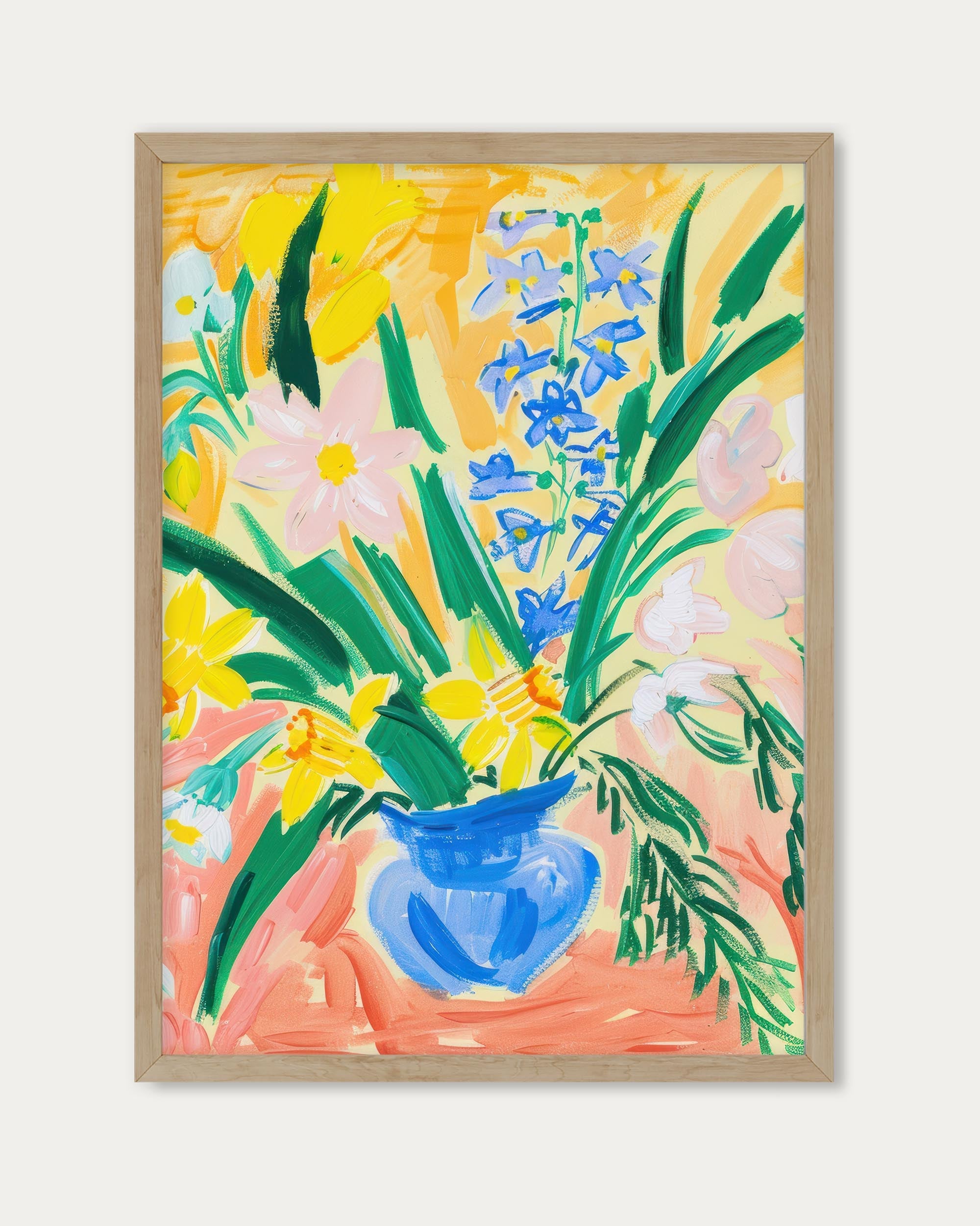 Abstract Flowers Wall Art