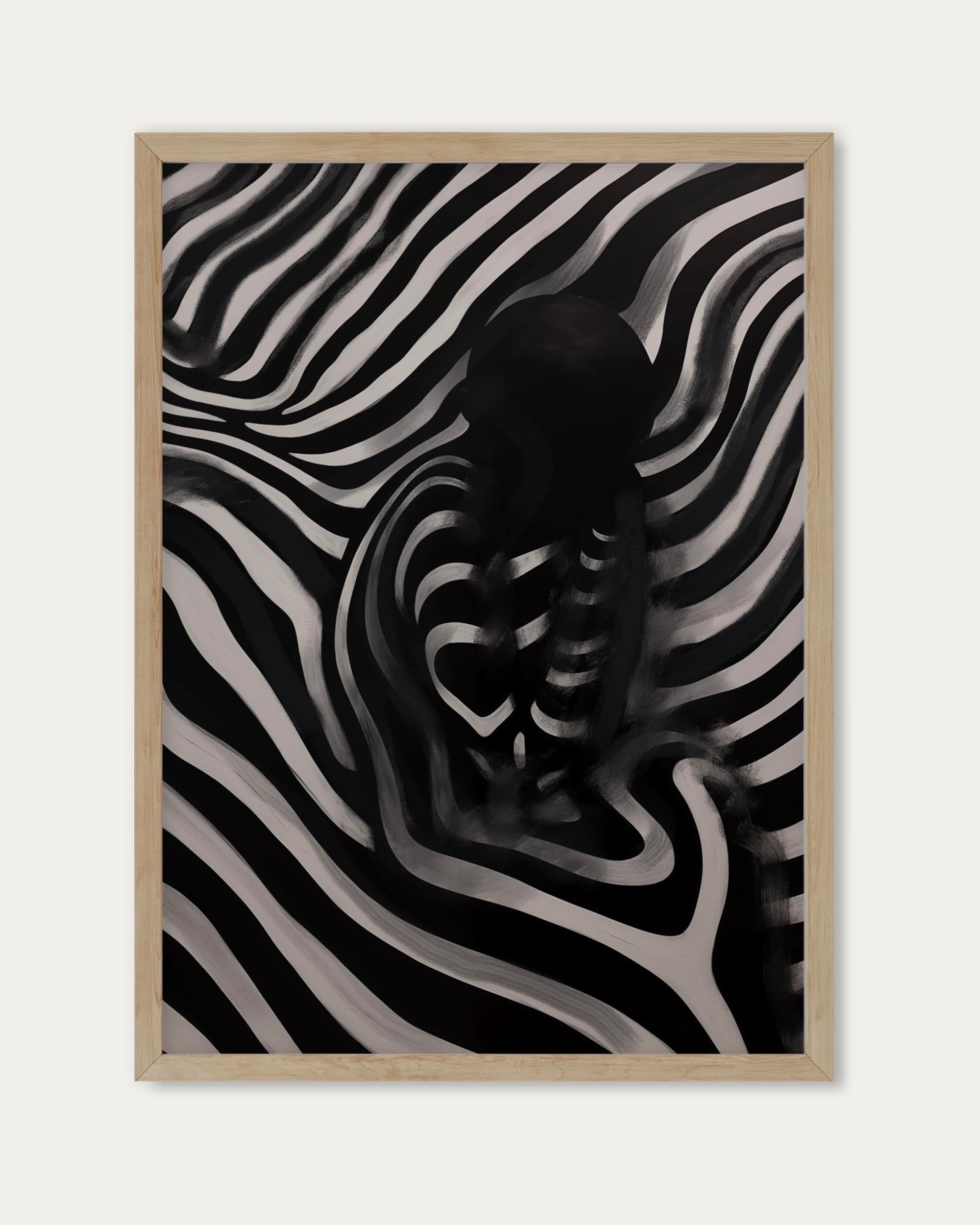 Monochrome Shadows IV Art Print