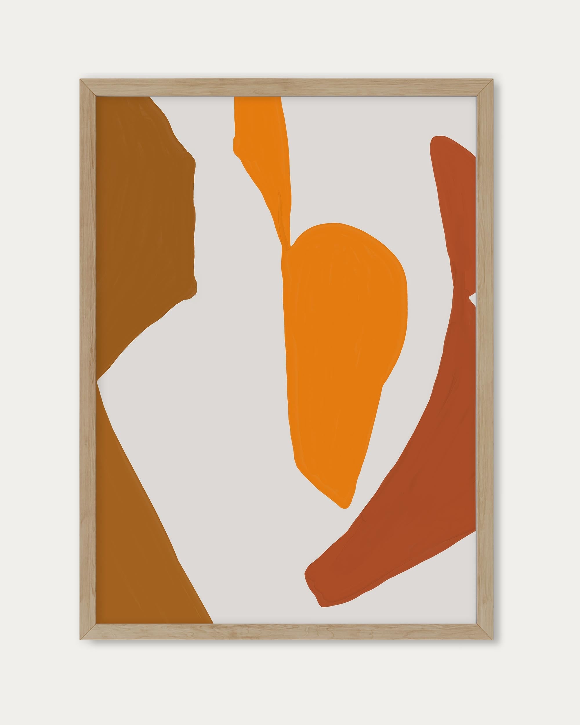 Orange Abstract Pattern Wall Art
