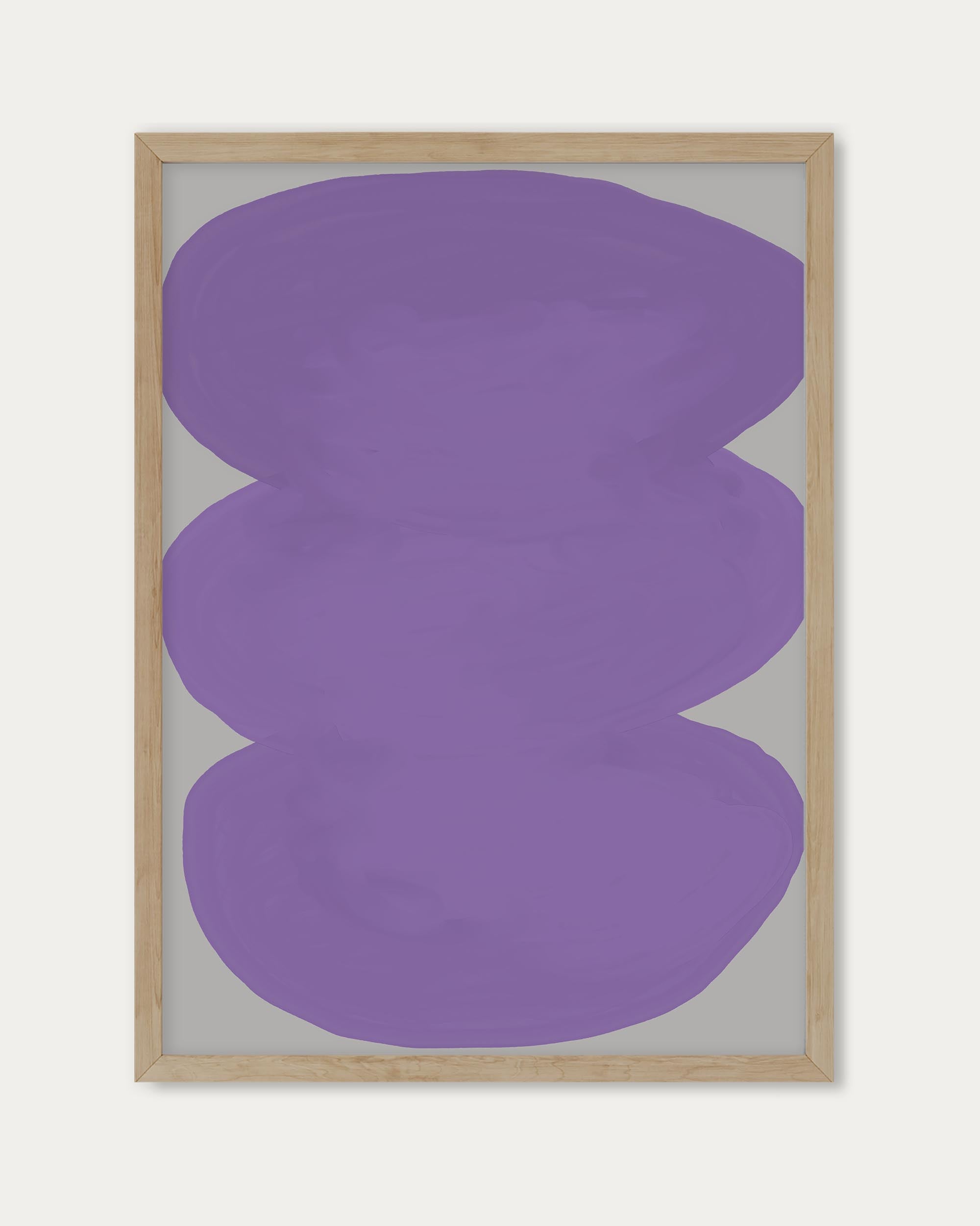 Purple Organic Shapes Wall Art