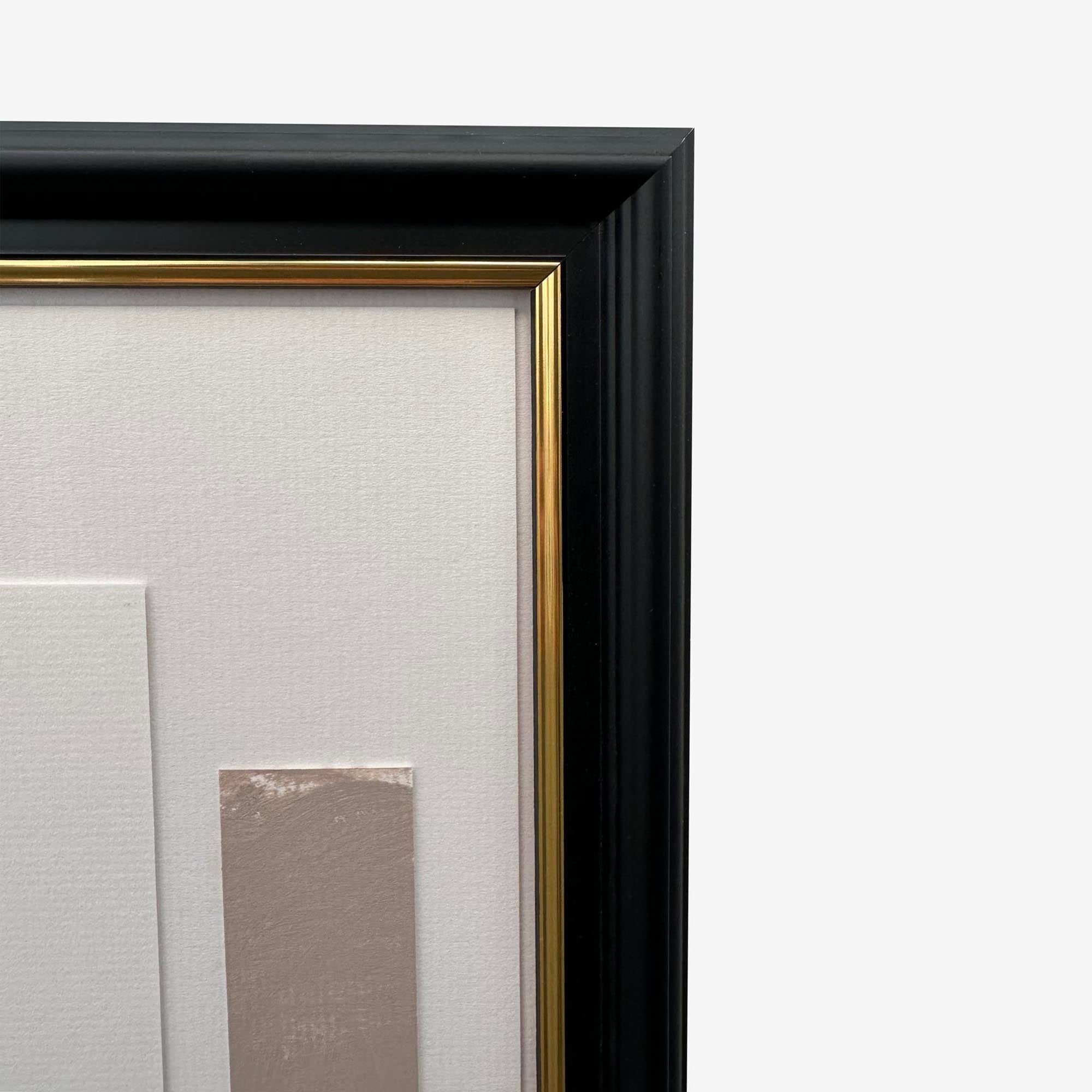 Composition In Red, Black And Taupe-Abstract House