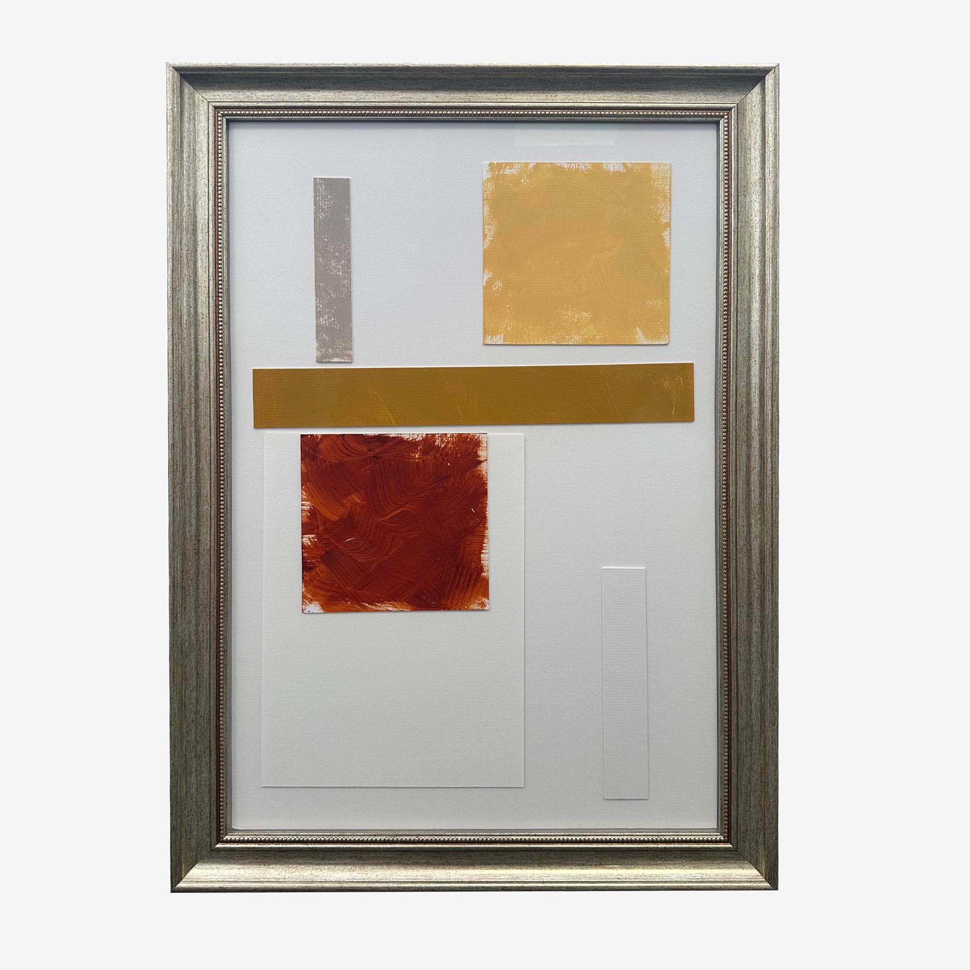 Composition In Gold, Brown And Taupe-Abstract House