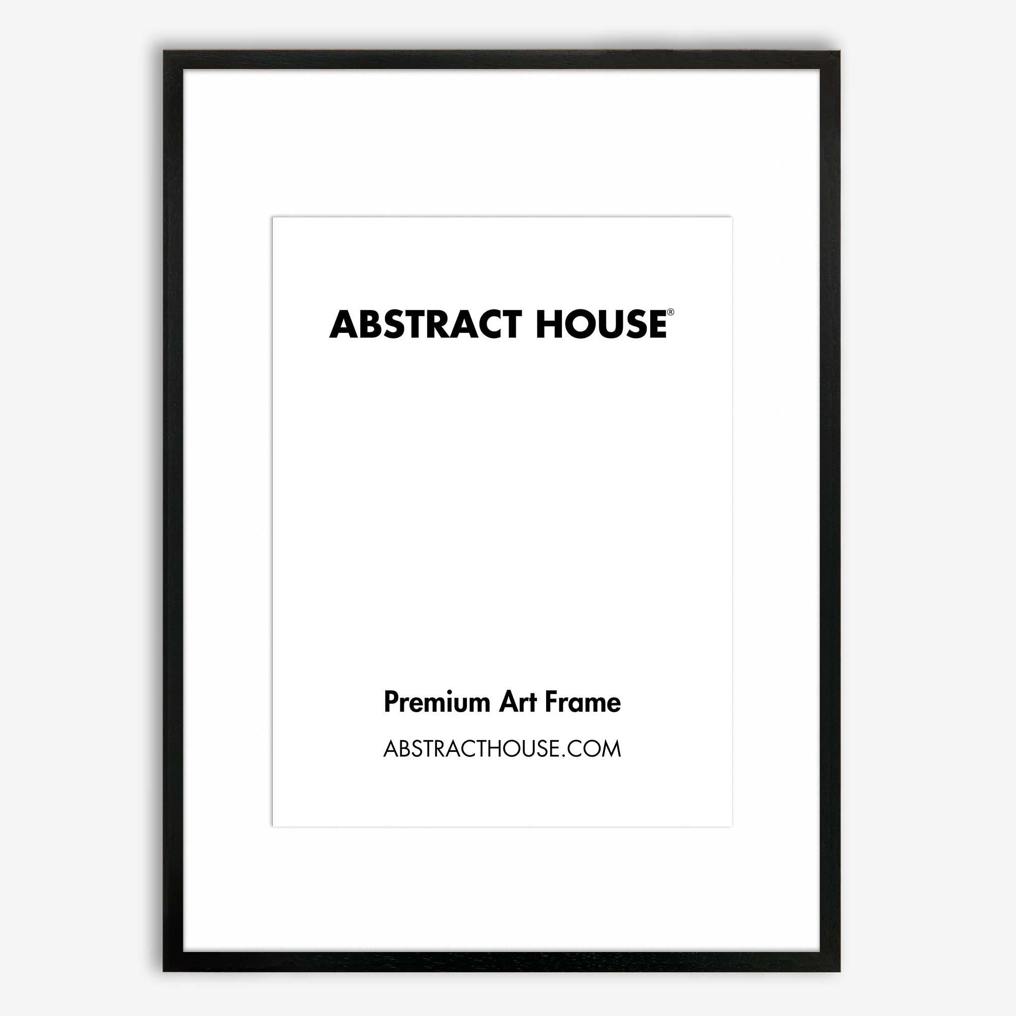 100 x 70 cm Wooden Picture Frame-Black-50 x 70 cm-Abstract House