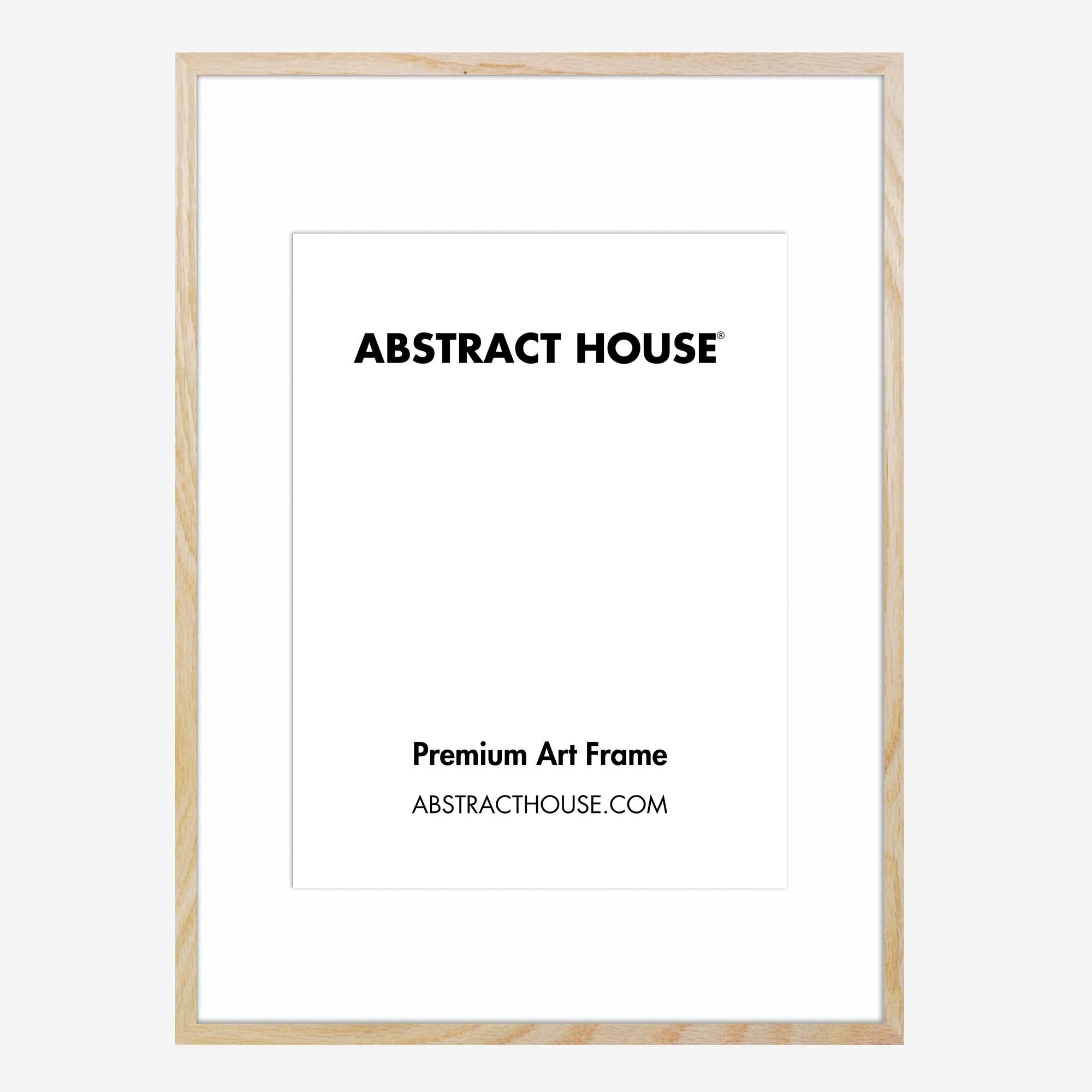100 x 70 cm Wooden Picture Frame-Oak-50 x 70 cm-Abstract House