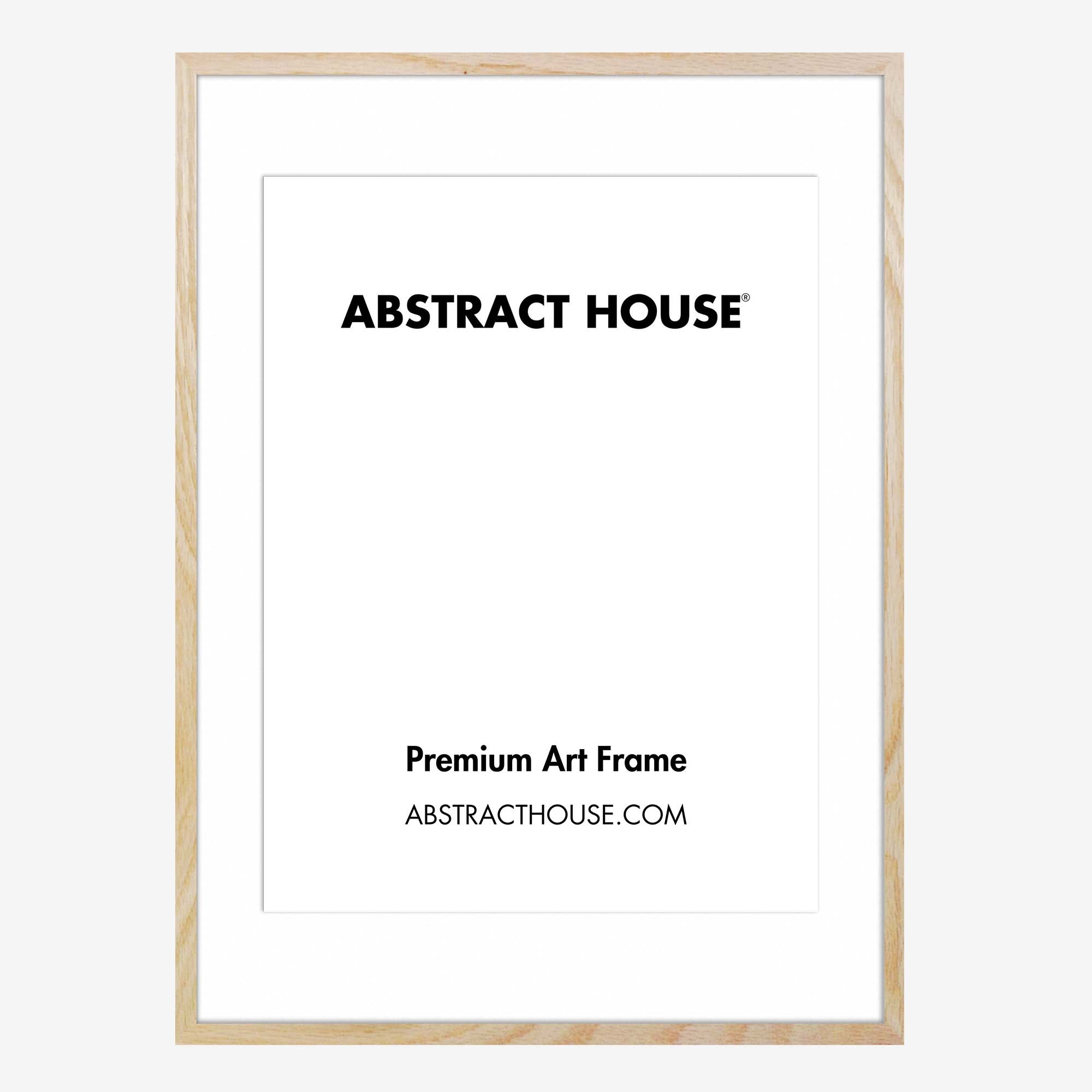100 x 70 cm Wooden Picture Frame-Oak-A1 / 59.4 x 84.1 cm-Abstract House