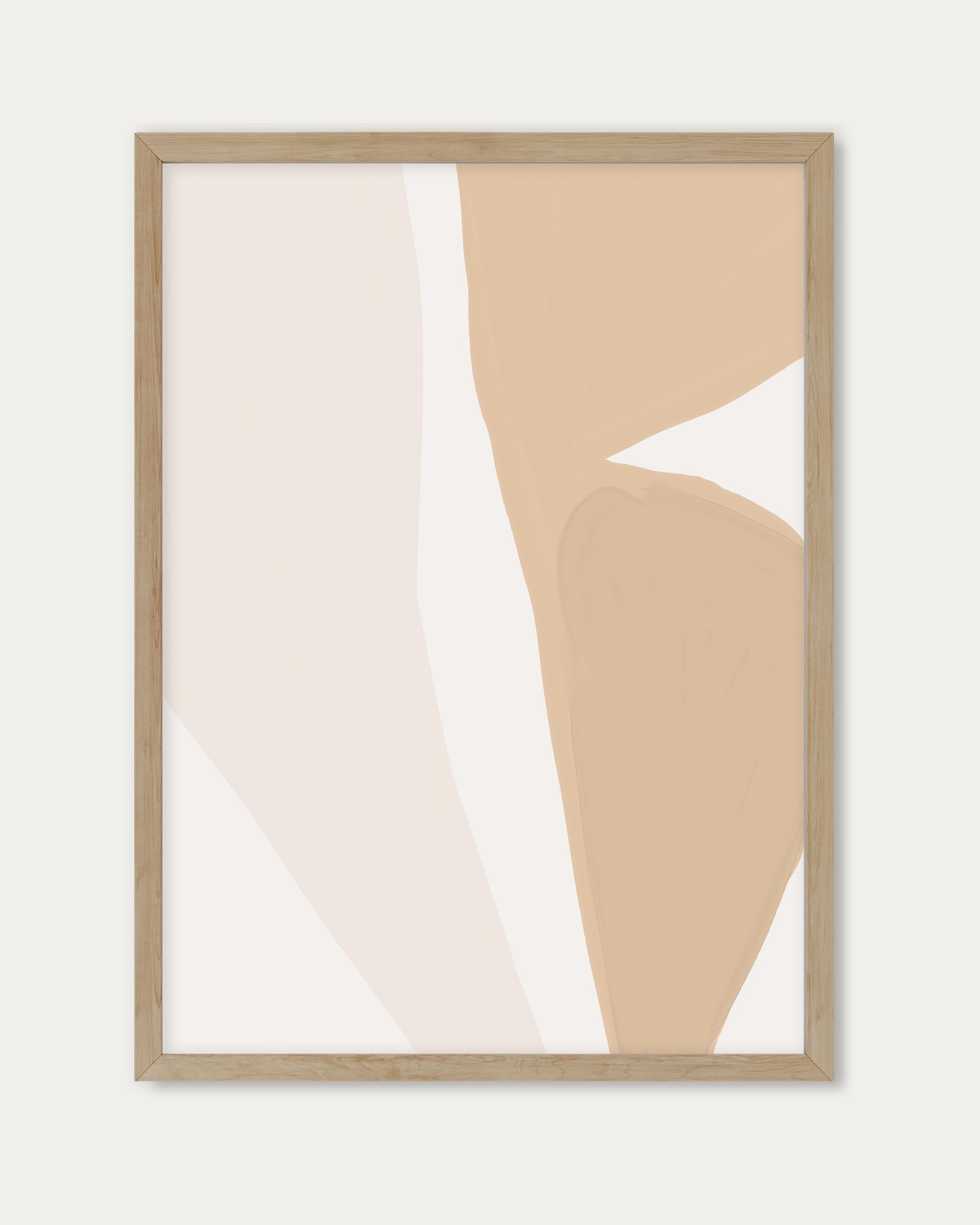 Beige Organic Shapes Wall Art