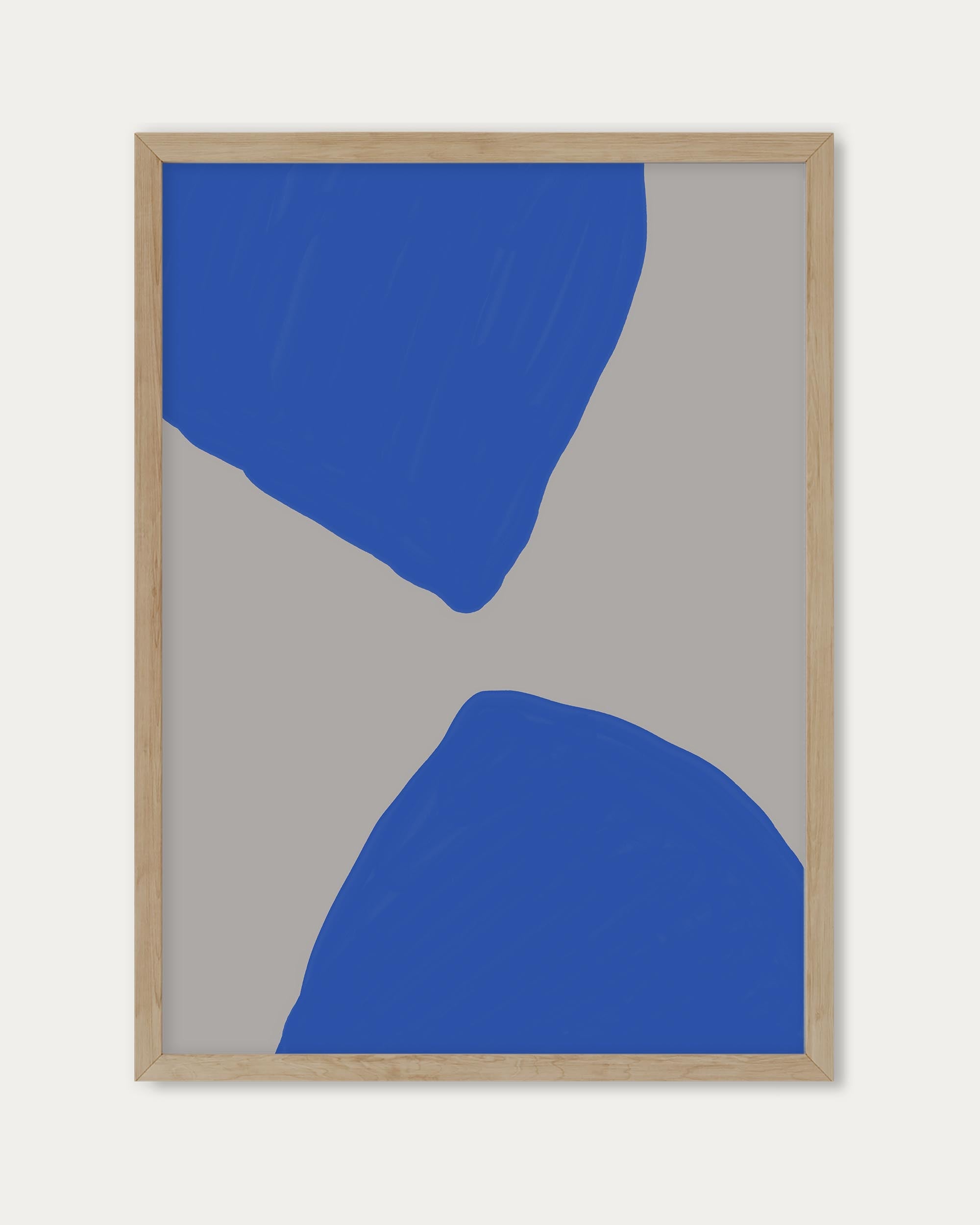 Blue Shapes Wall Art Print