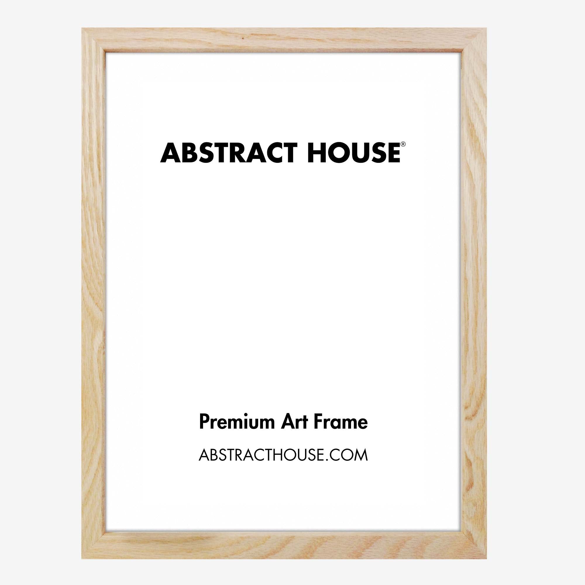21x30cm Wooden Picture Frame-Oak-No Mount-Abstract House