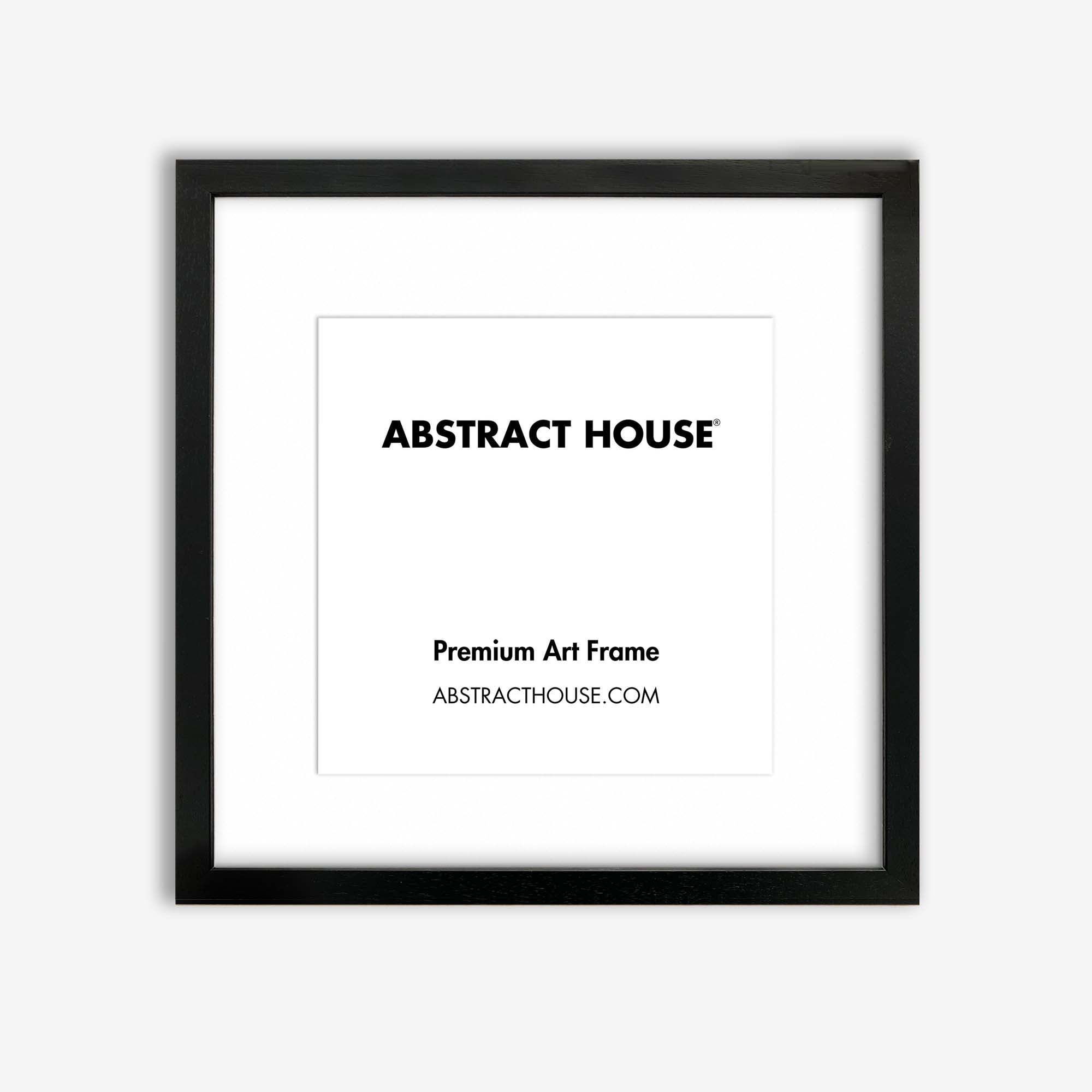 30x30 cm Wooden Frame-Black-20 x 20 cm \ 7.9 x 7.9 Inches-Abstract House