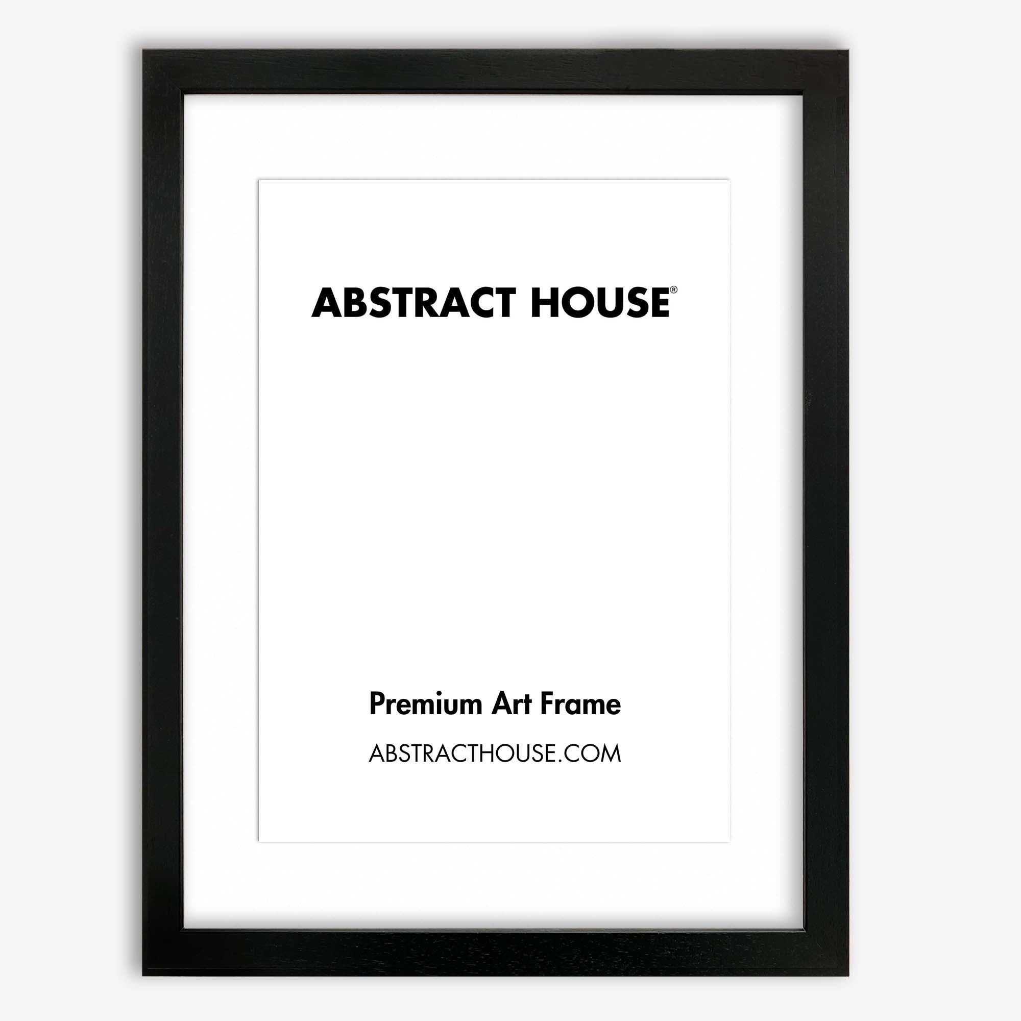30x40cm Wooden Picture Frame-Black-A4 21 x 30 cm-Abstract House