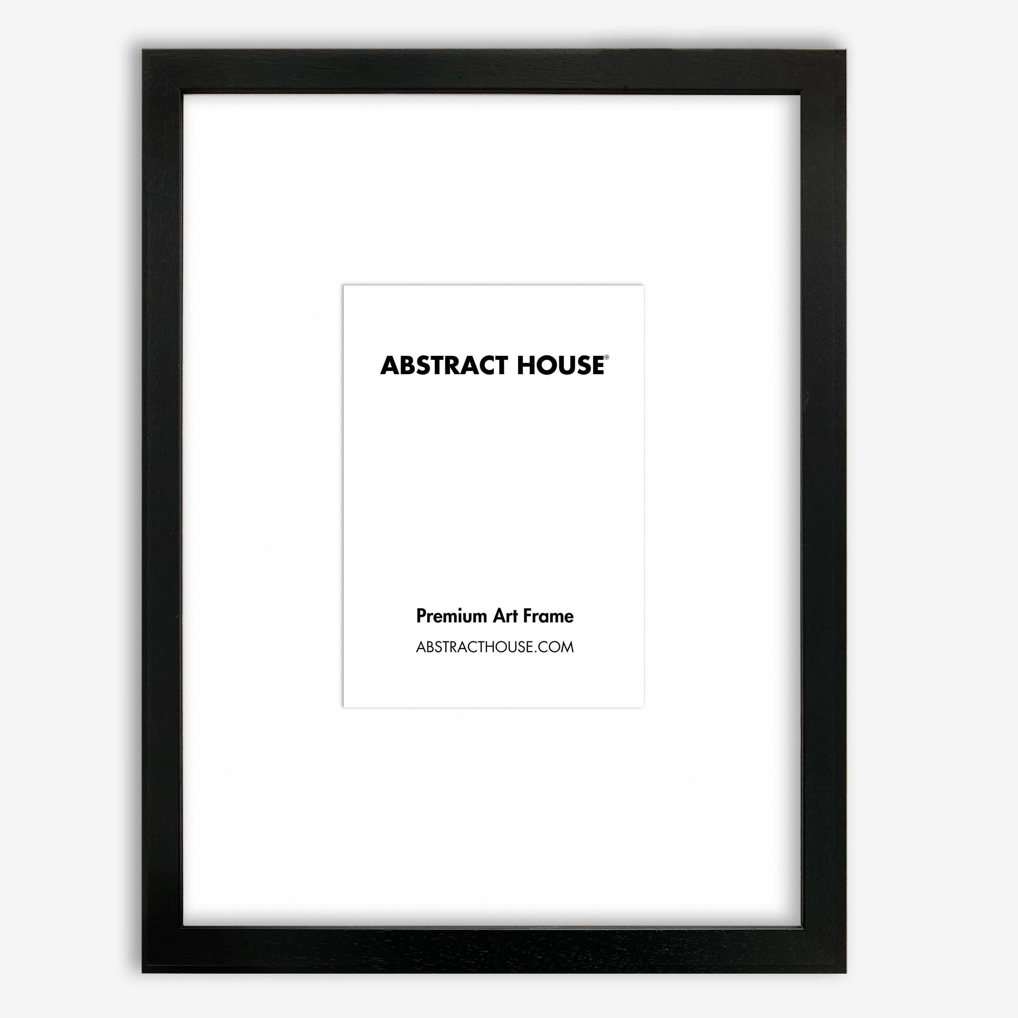 30x40cm Wooden Picture Frame-Black-A5 14.8 x 21 cm-Abstract House