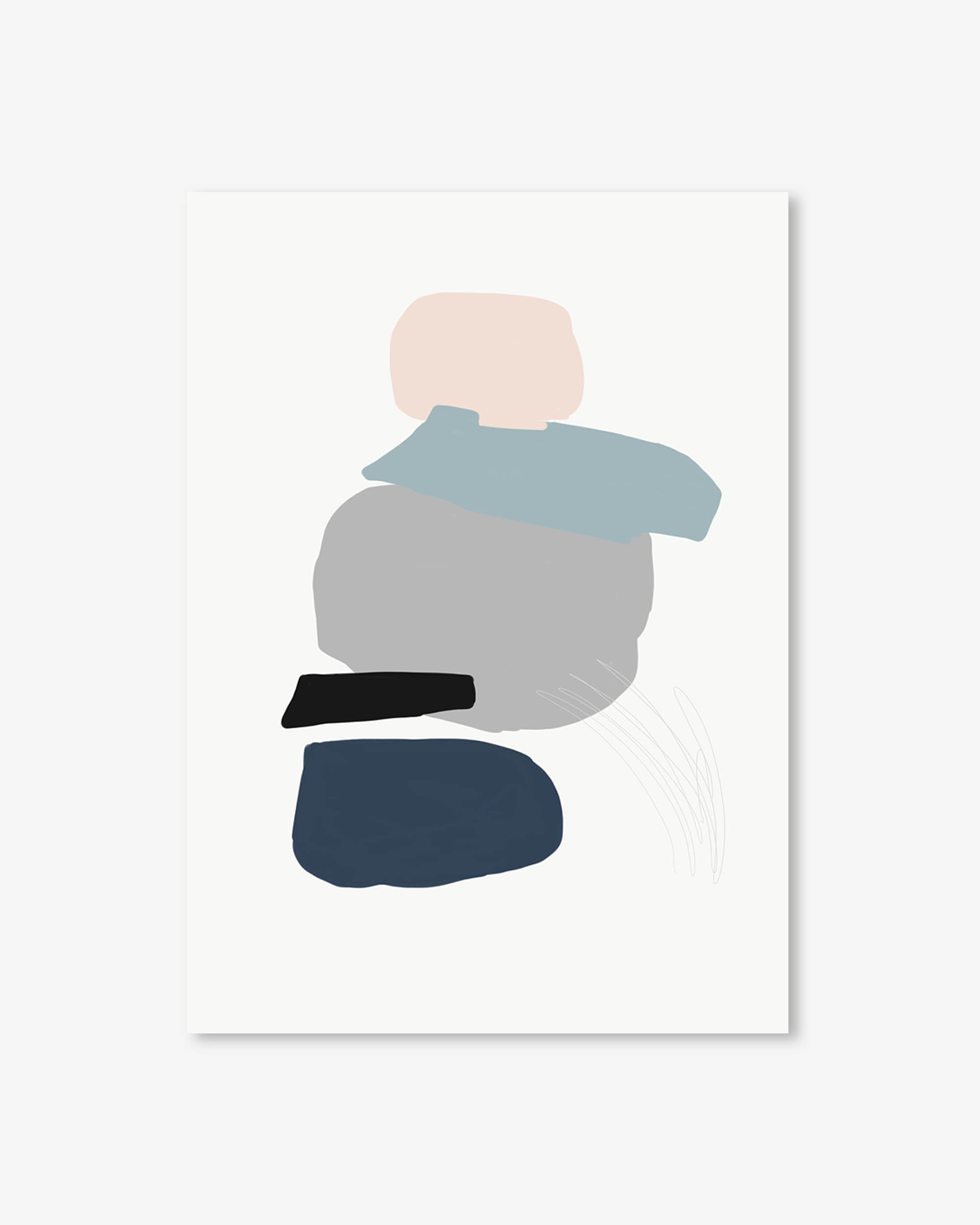 Minimal Abstract Shapes 4 Art Print