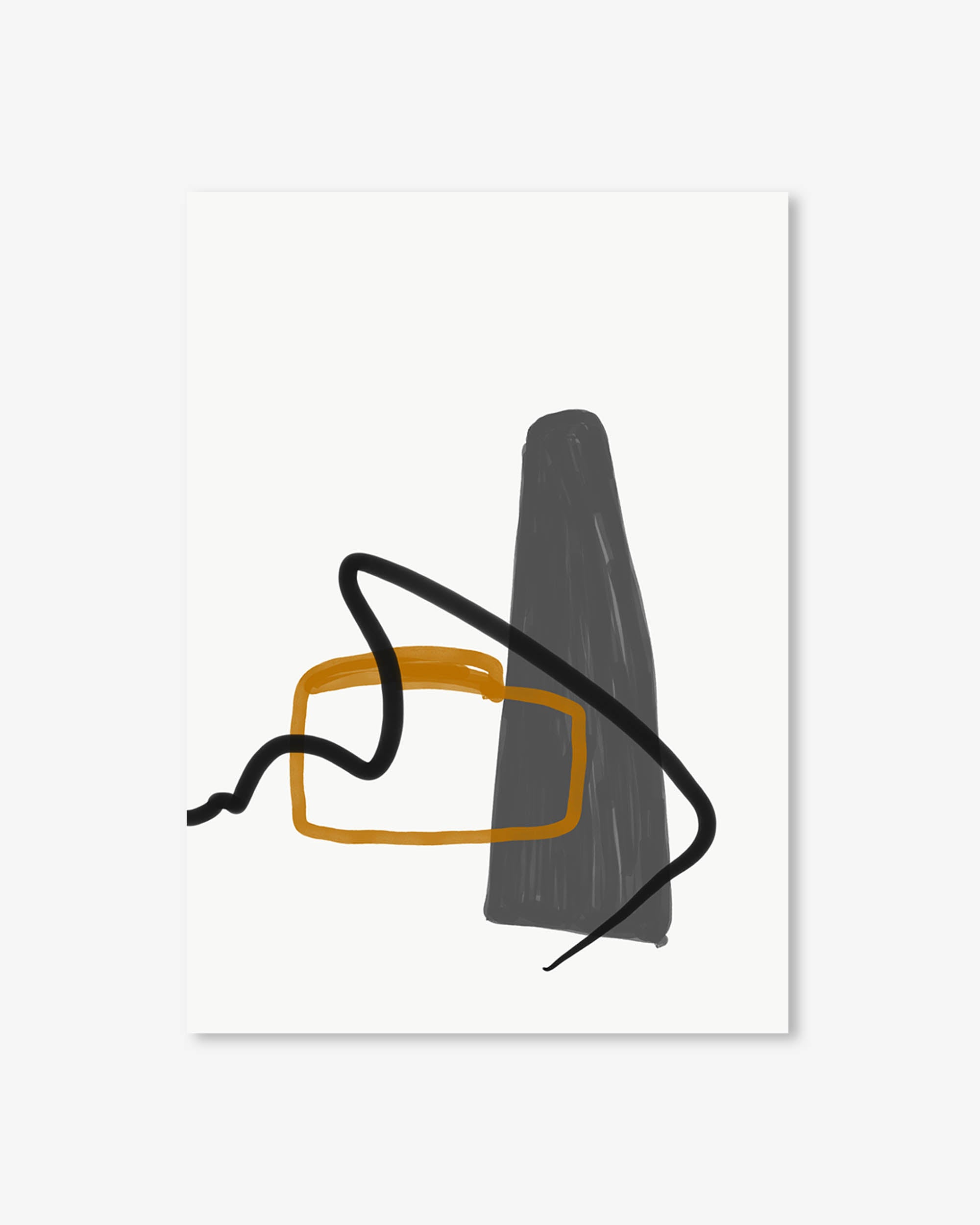 Abstract Illustration And Lines Art Print