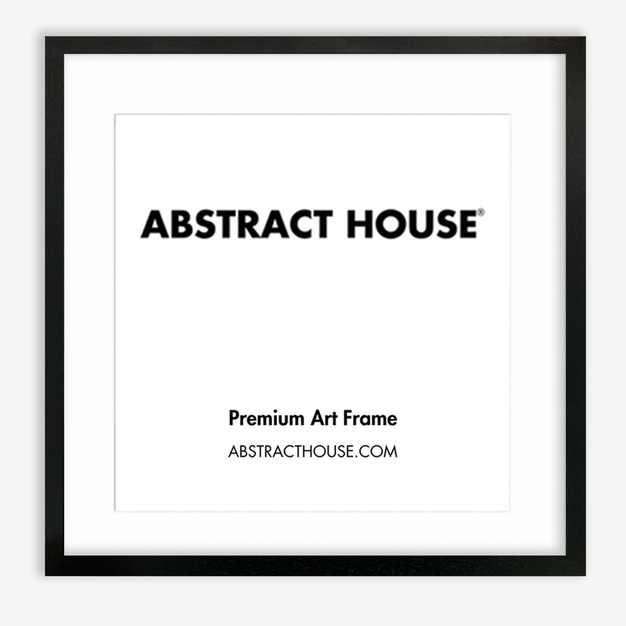 70x70 cm Wooden Frame-Black-50 x 50 cm / 19.7 x 19.7 Inches-Abstract House