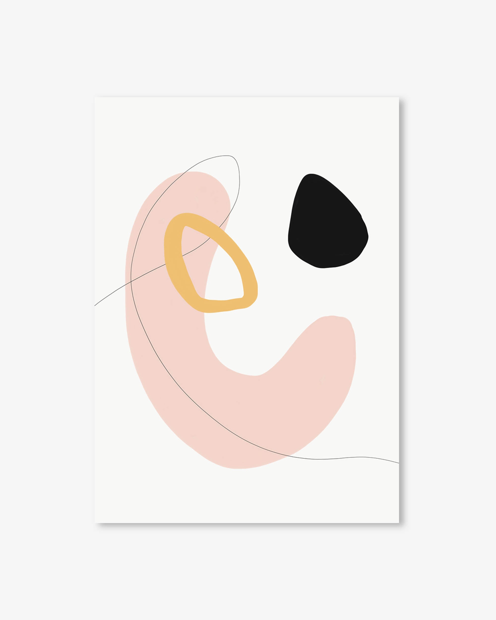 Organic Bean Shapes Art Print