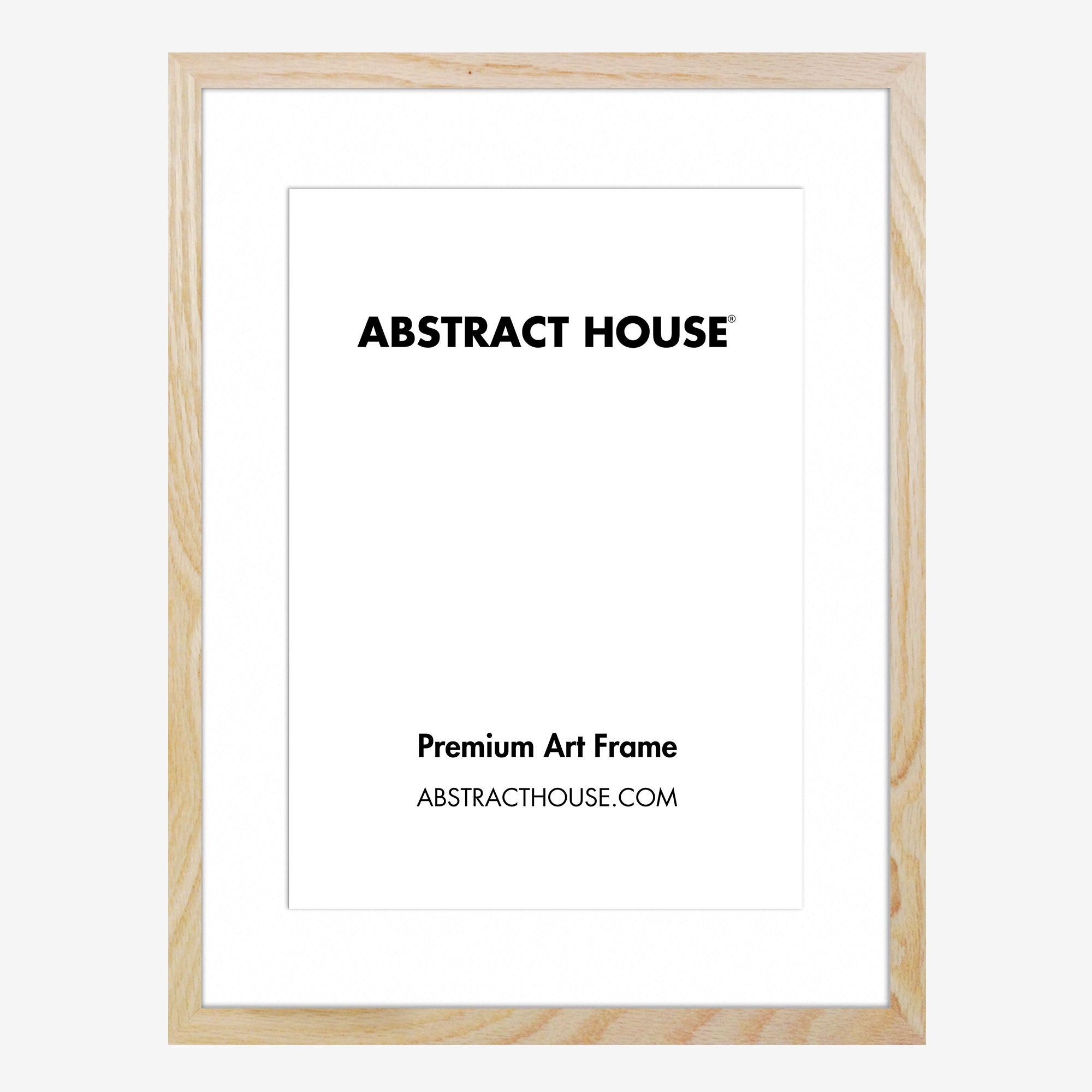A3 Wooden Frame-Oak-A4 / 21 x 30 cm-Abstract House