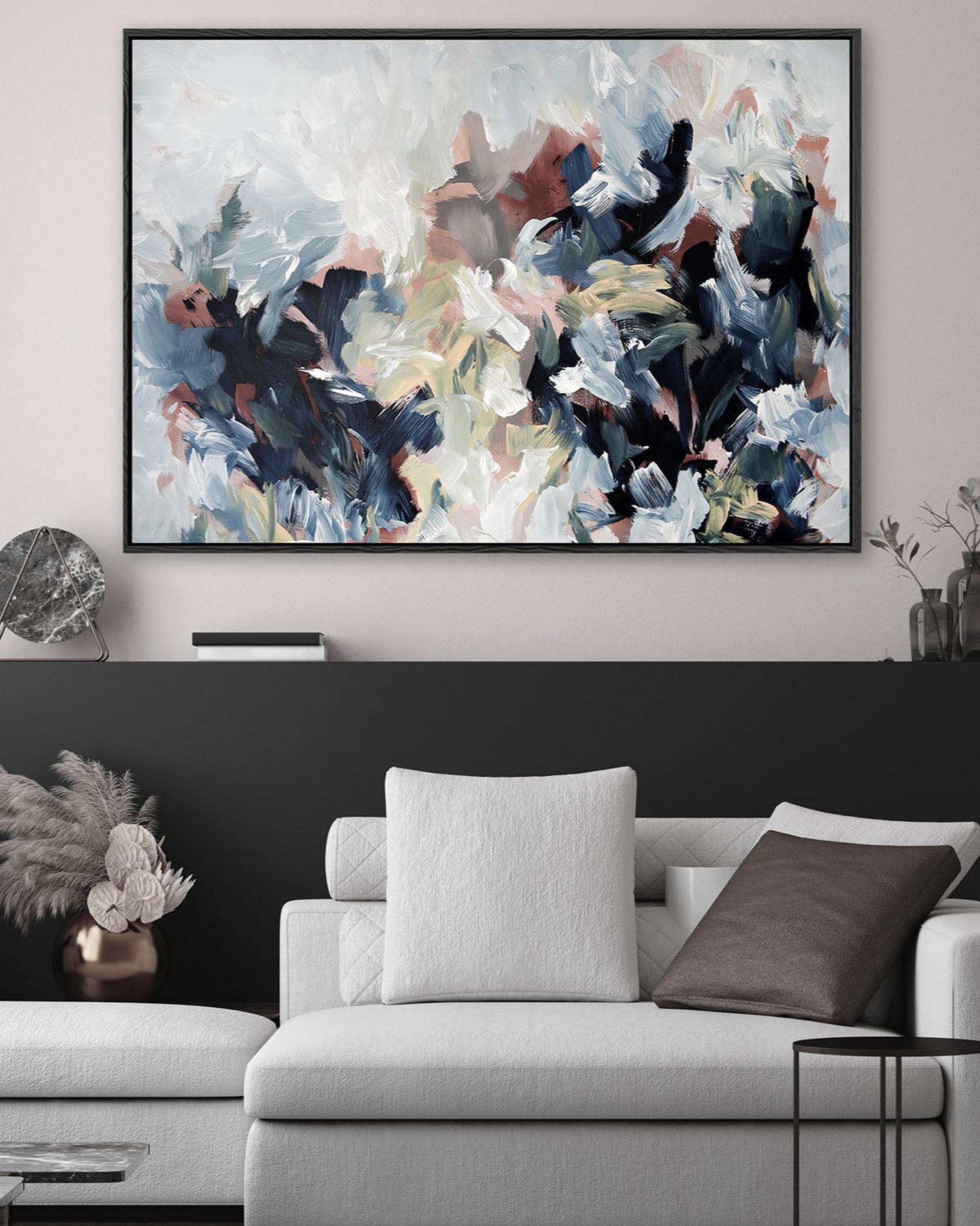 Abstract 449 Framed Canvas-framed-Canvas Prints-Abstract House