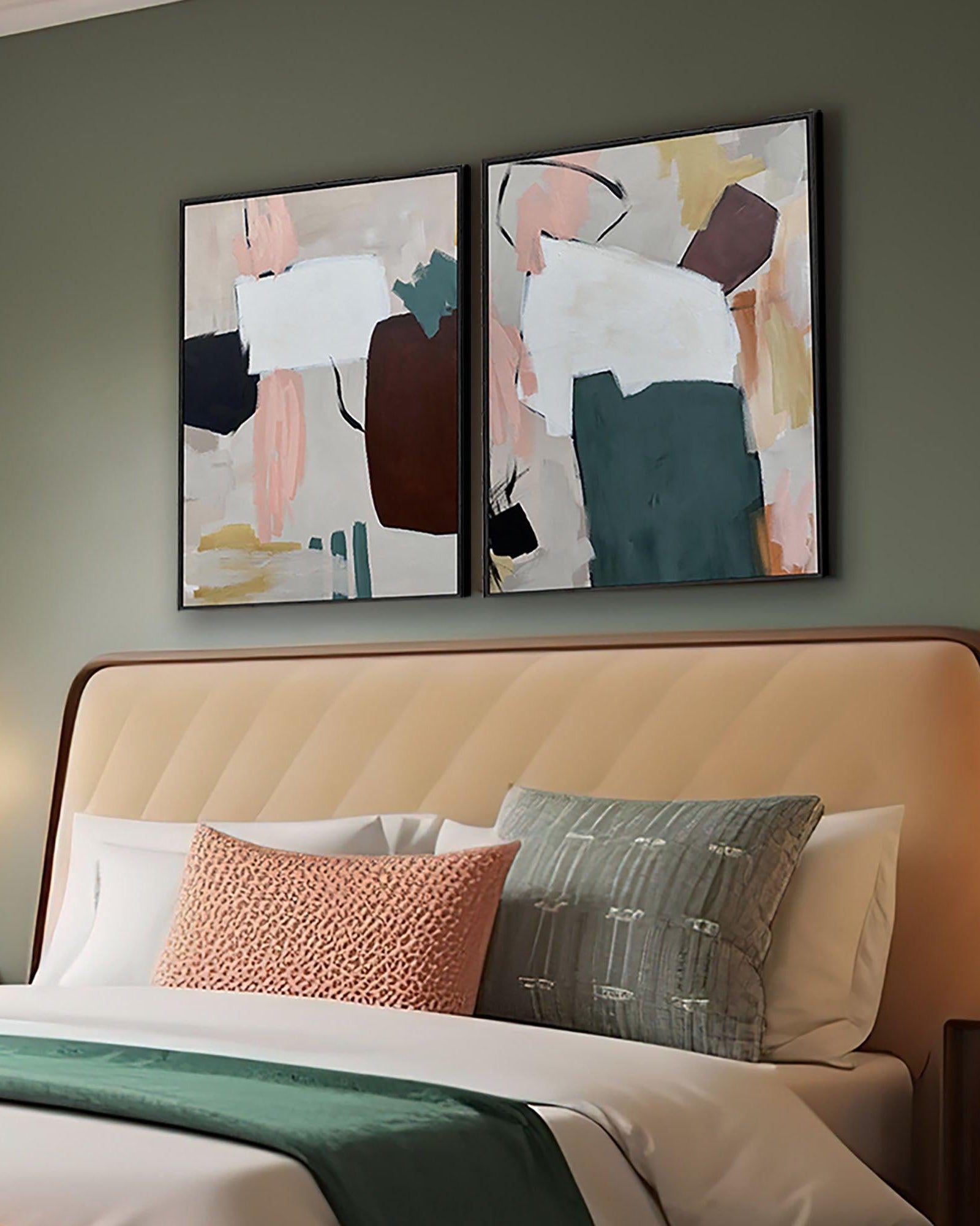 Abstract Art Inspiration Canvas Set Of 2-Abstract House