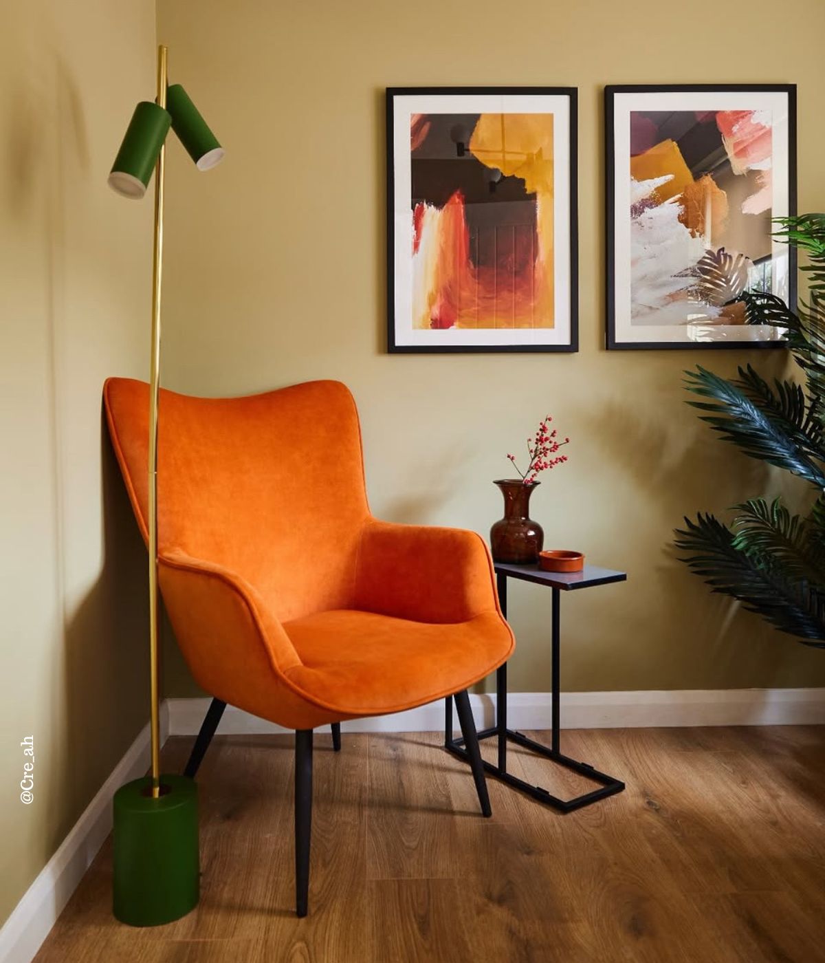 Abstract art on wall