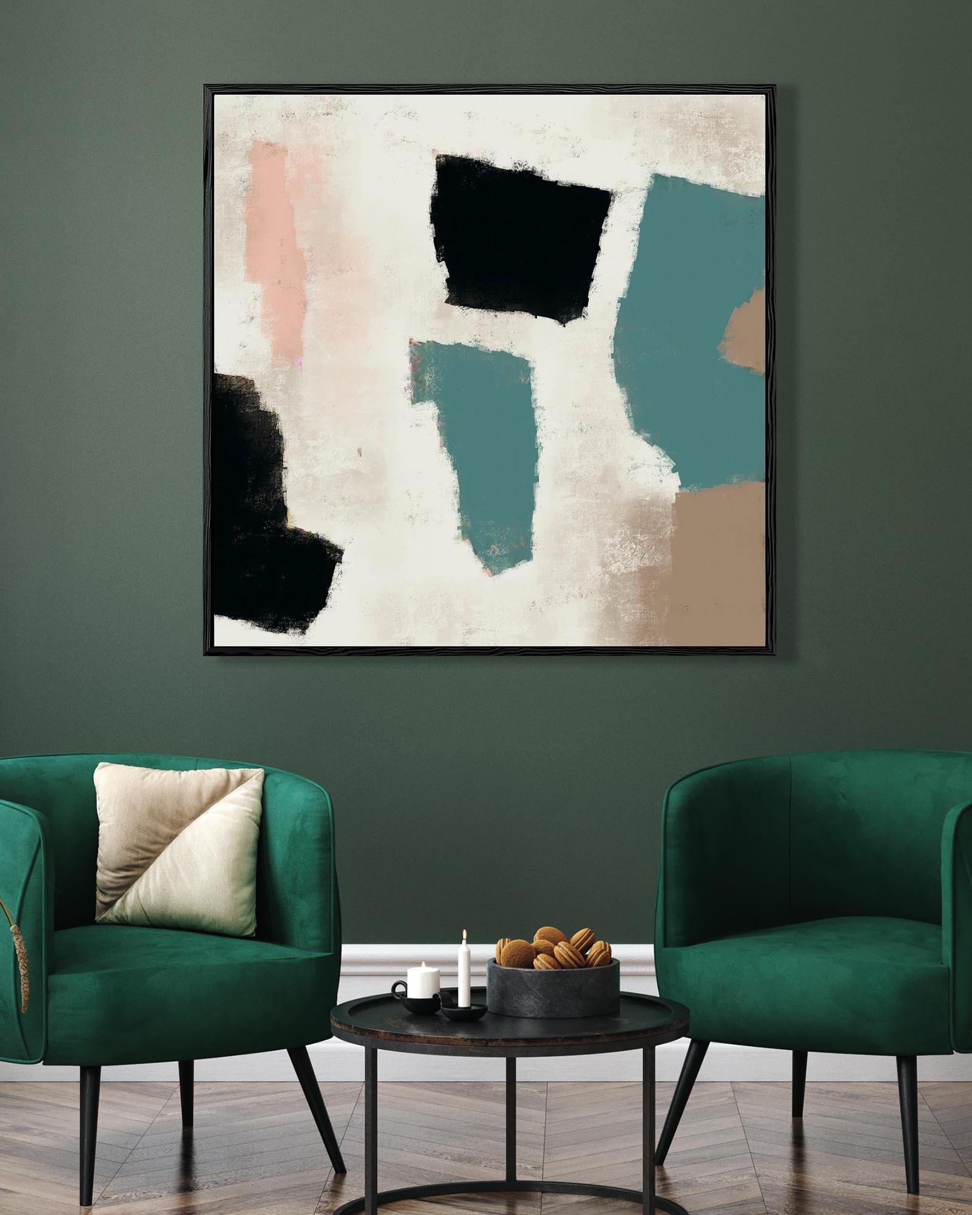 Rustic Shapes Fine Art Print-Abstract House