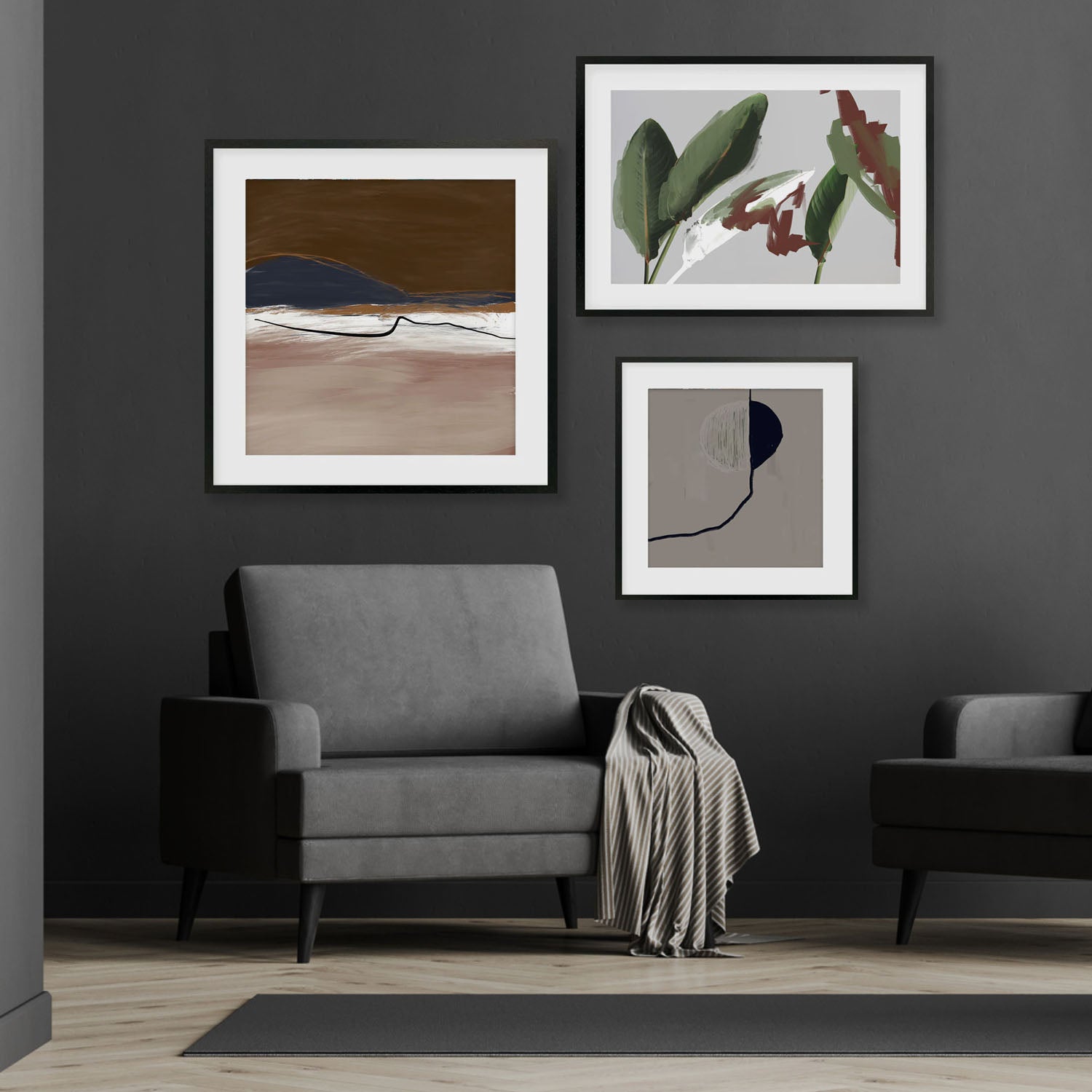 An Expression Of Nature Gallery Wall Art-framed-Gallery Wall Art-Abstract House
