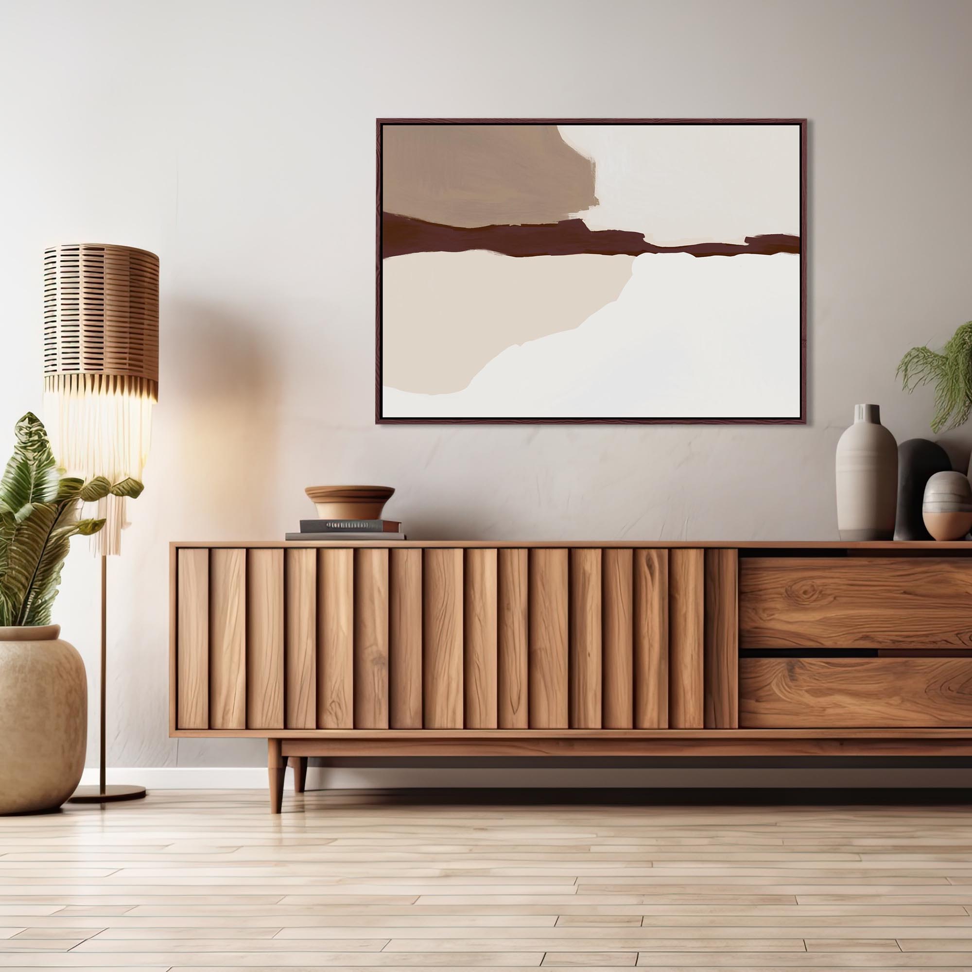 Untitled V Framed Canvas-Abstract House