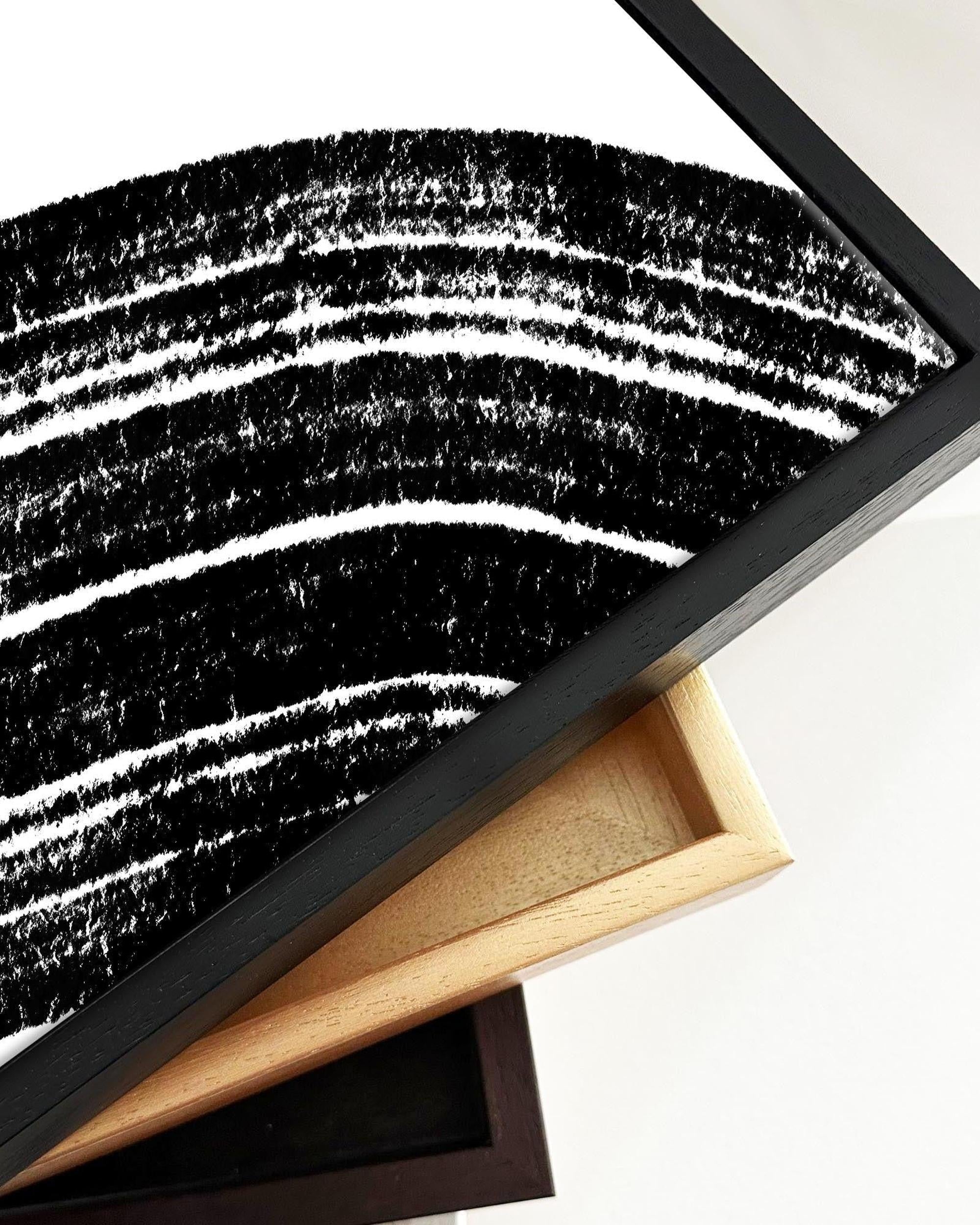 Swerve Line Framed Canvas-Abstract House