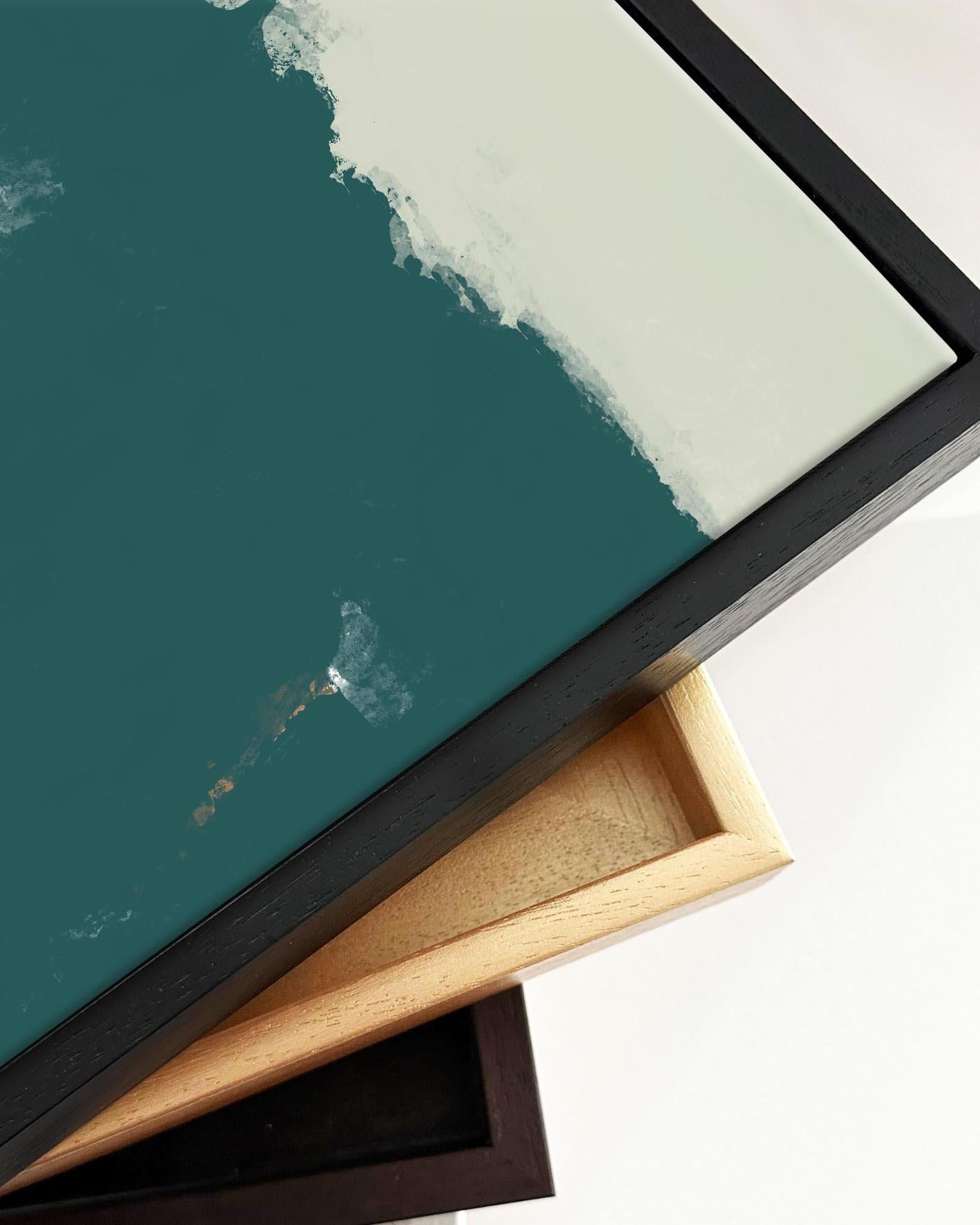 Pistachio Palette Framed Canvas-Abstract House