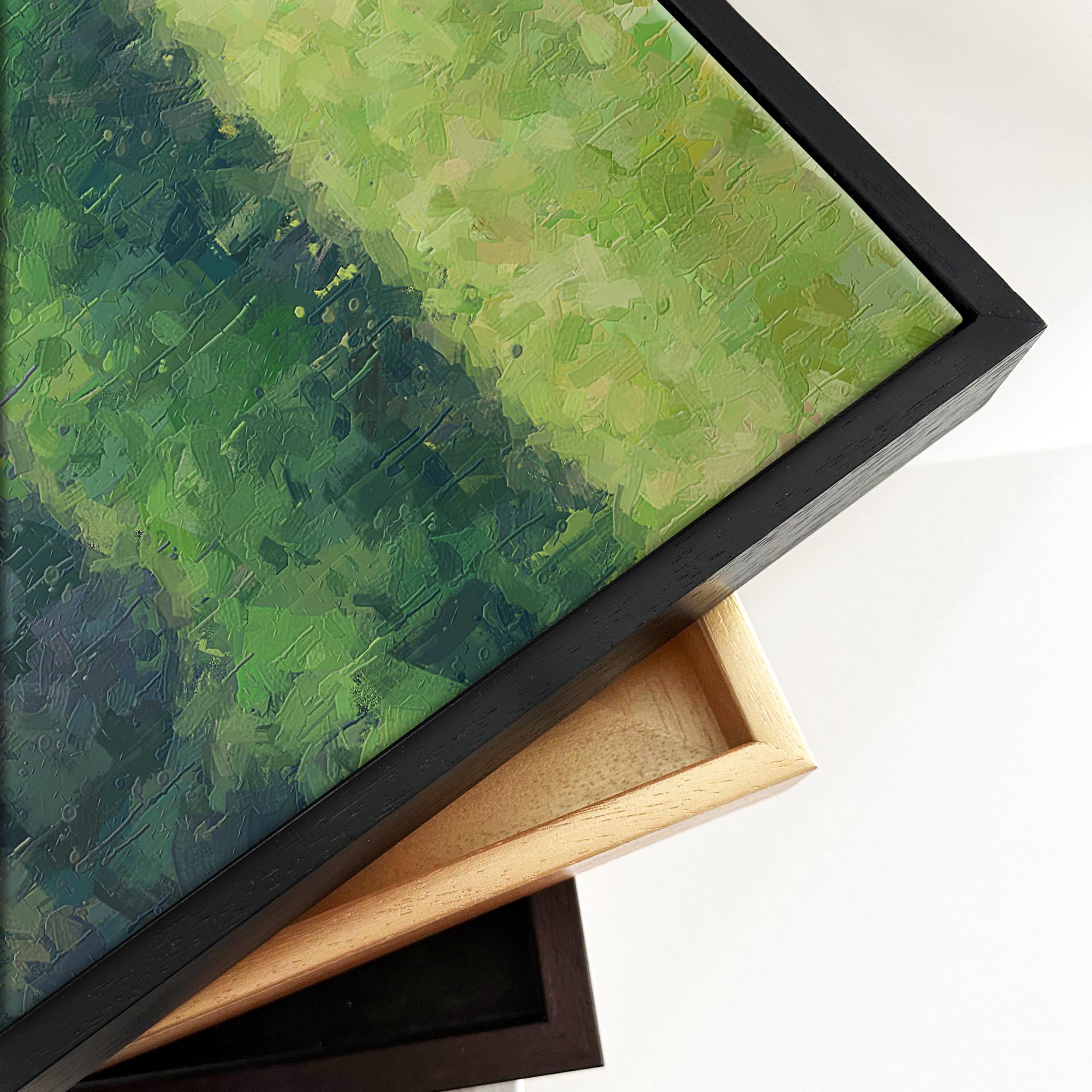 Deer In The Park Framed Canvas-Abstract House