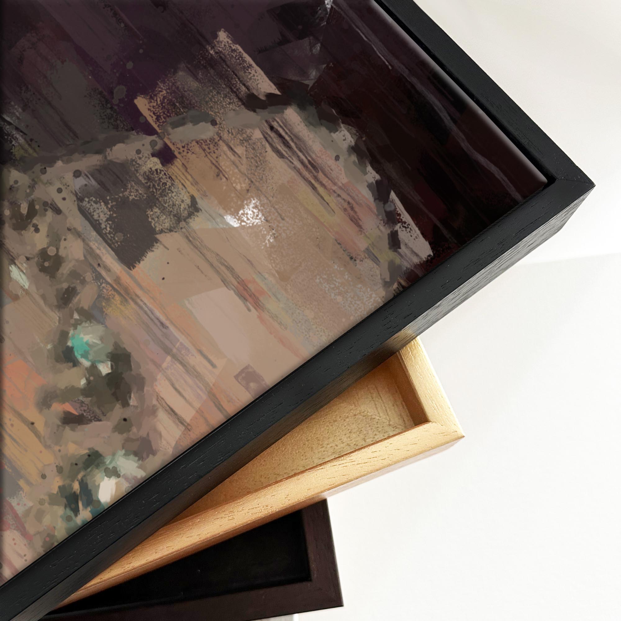 Woman Portrait Fine Art Painting Framed Canvas-Abstract House