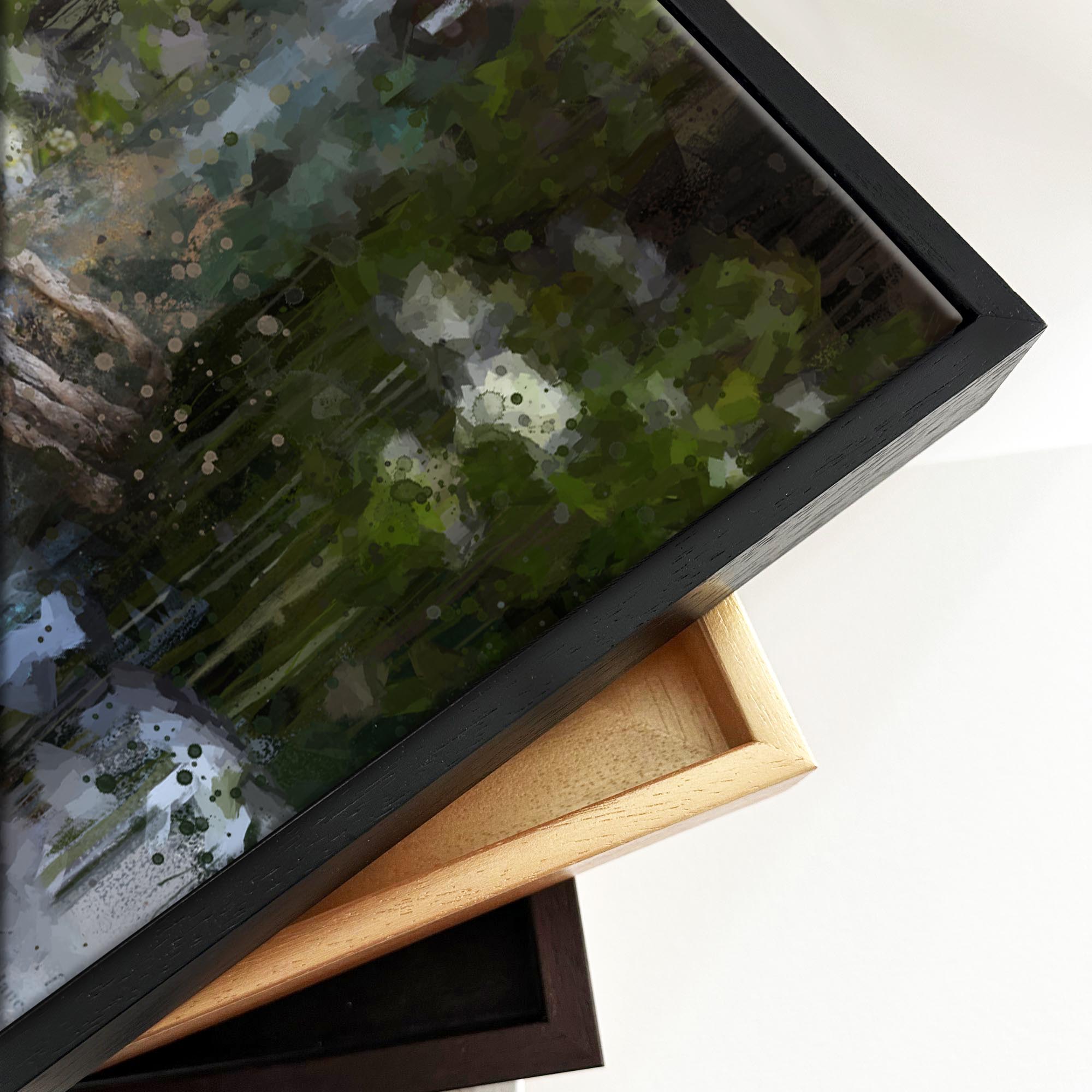 Still Life Fine Art Painting Framed Canvas-Abstract House