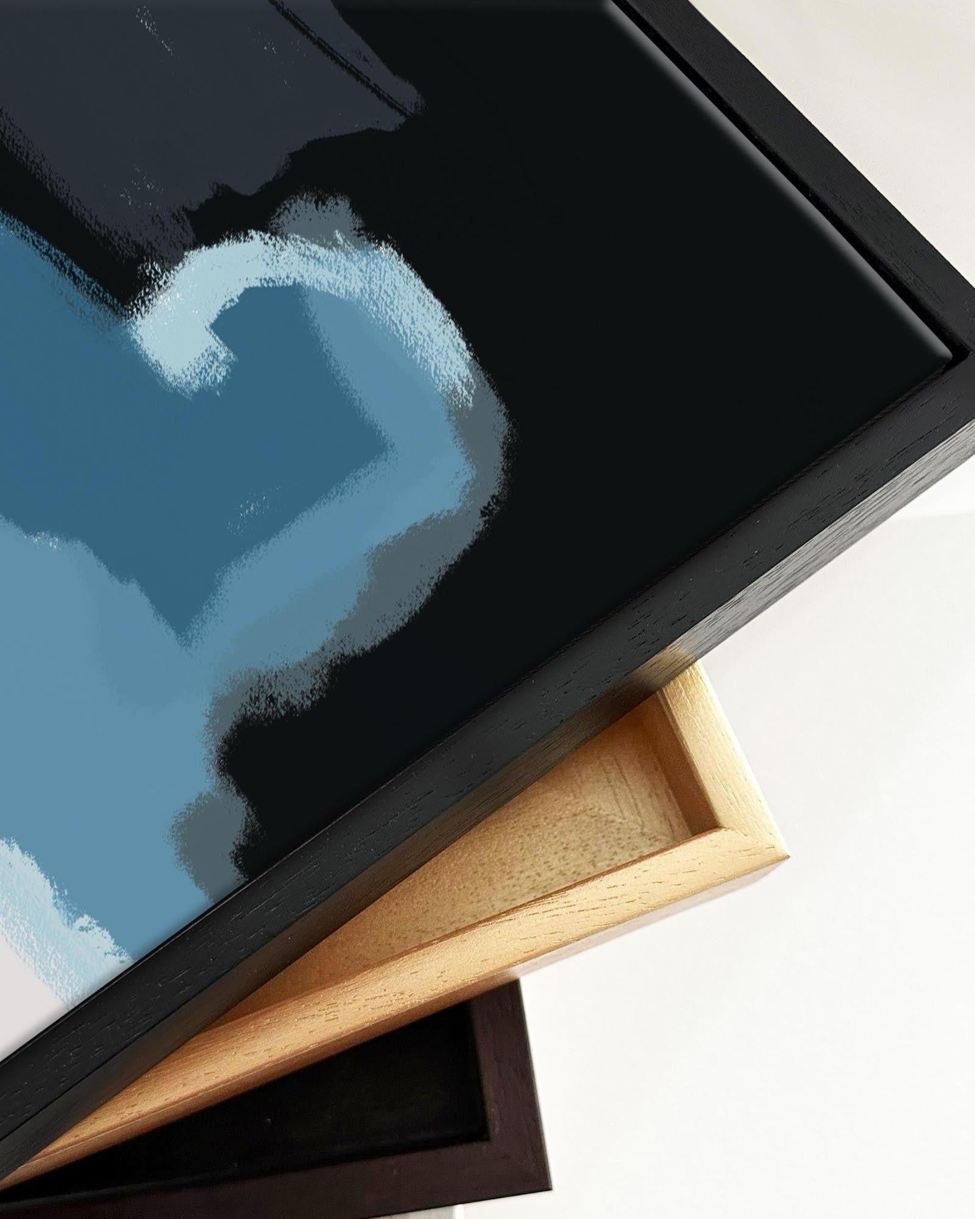 Abstract Pastel Colours 2 Framed Canvas-Abstract House