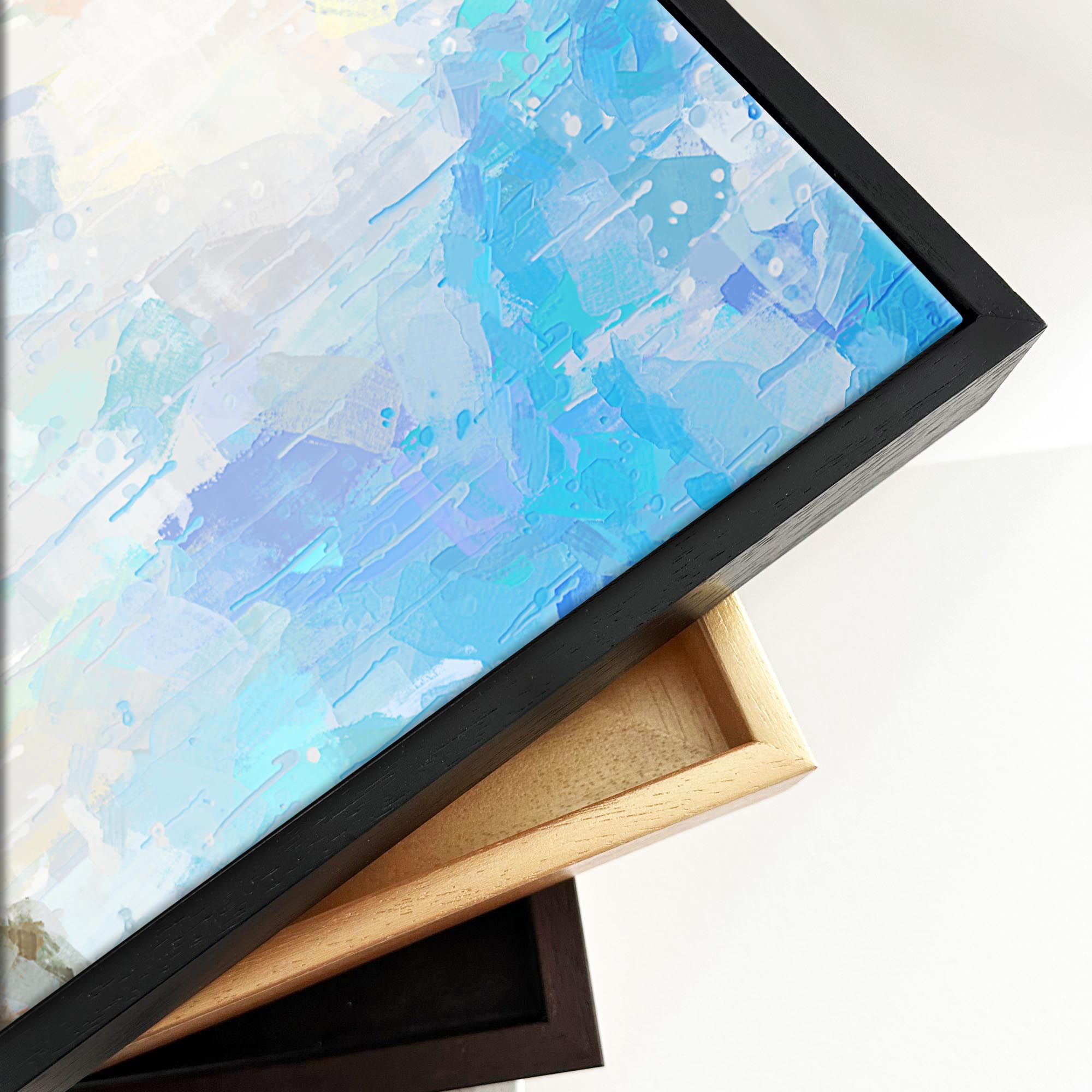 Coastal Bliss Framed Canvas-Abstract House