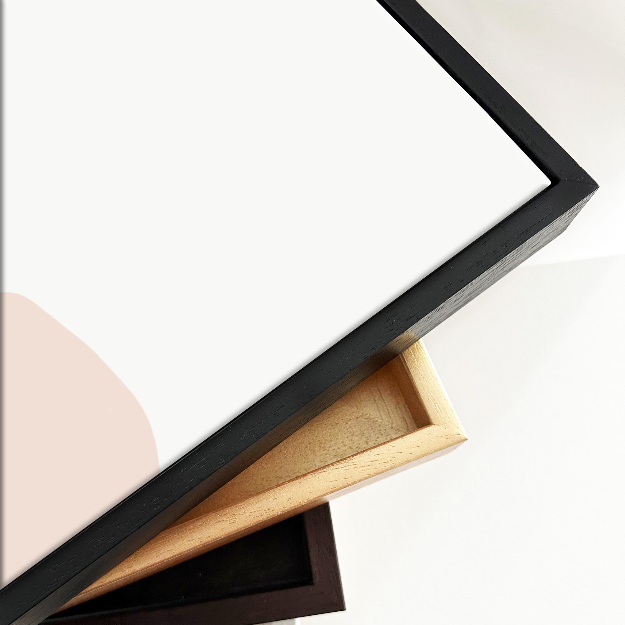 Minimal Pastel Colours Framed Canvas-Abstract House