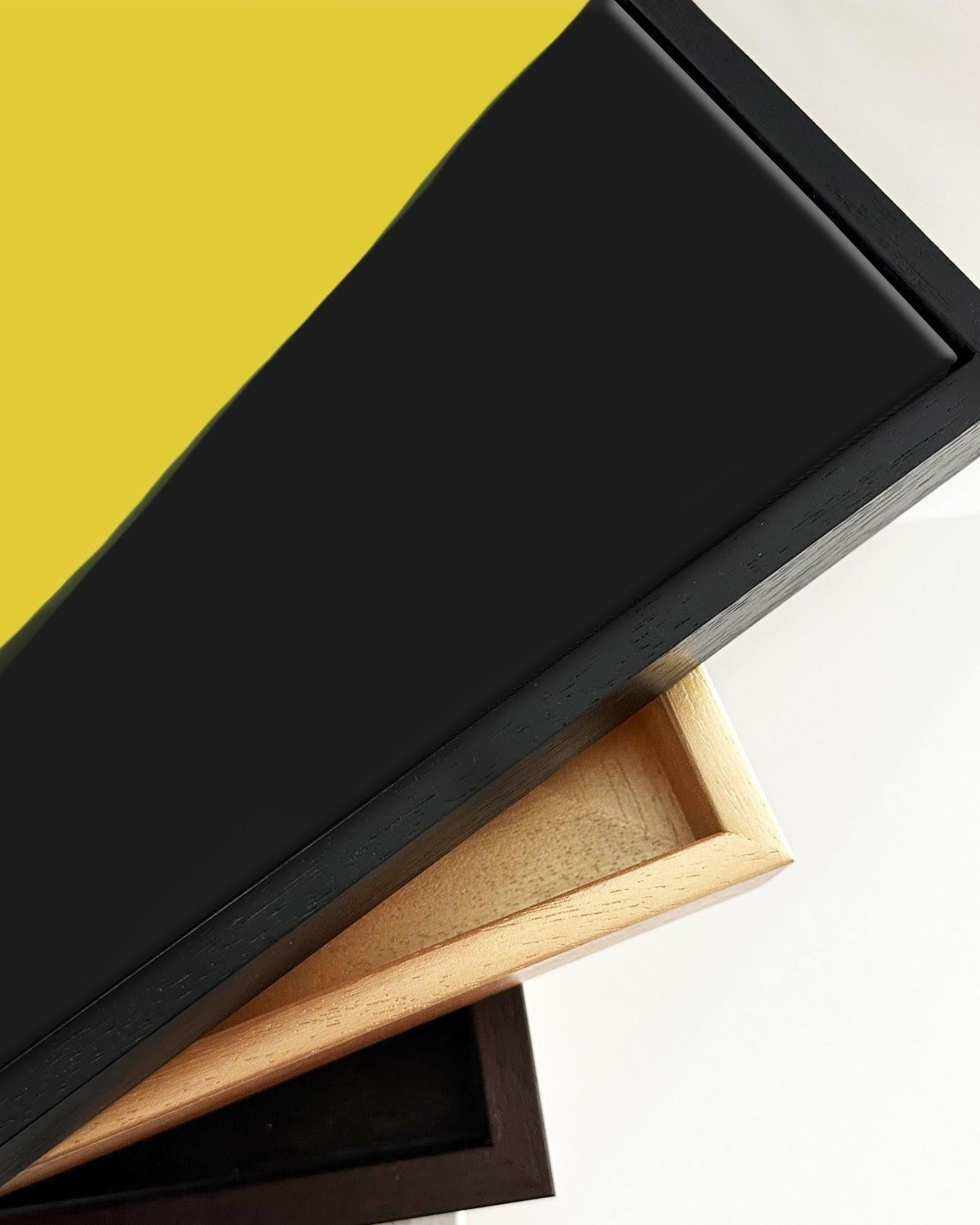 Grey Abstract Design Framed Canvas-Abstract House