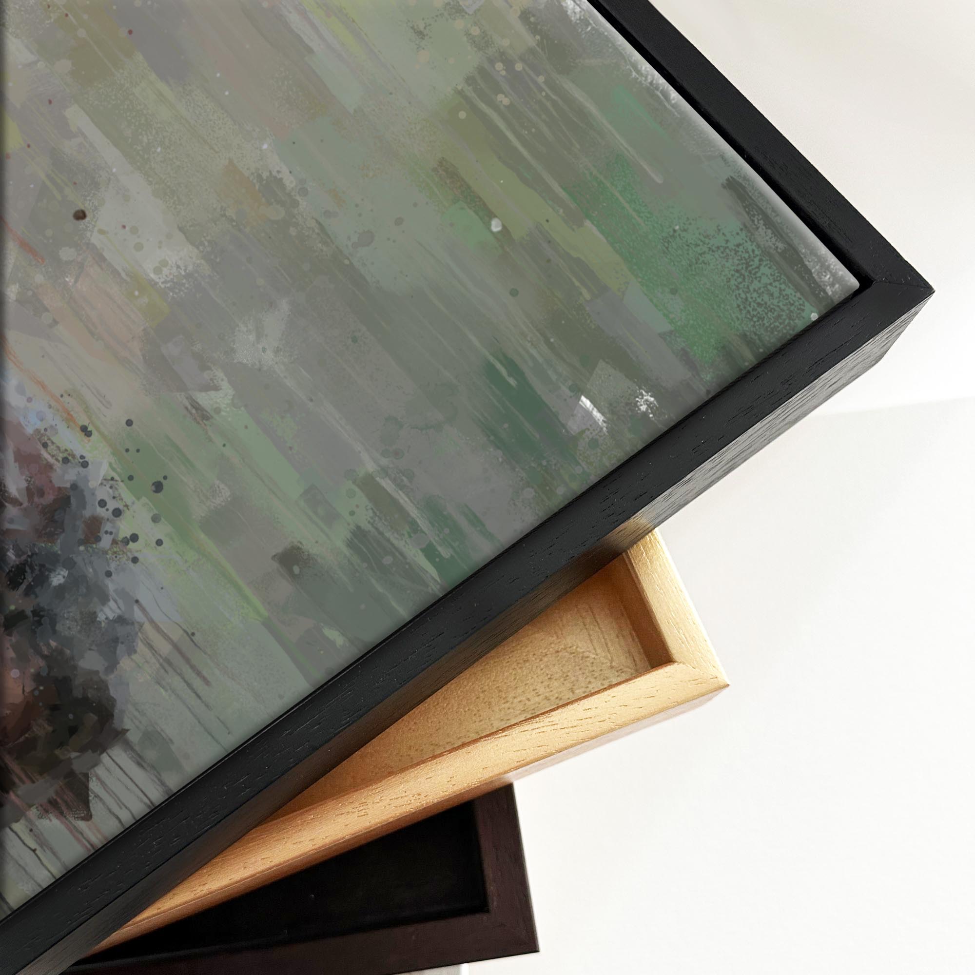 Horse Portrait Painting Framed Canvas-Abstract House
