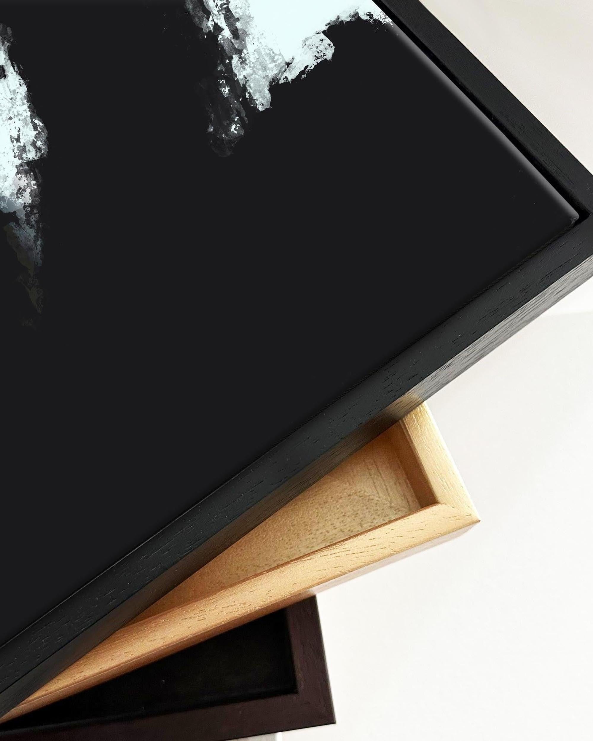 Blue Avenue Framed Canvas-Abstract House