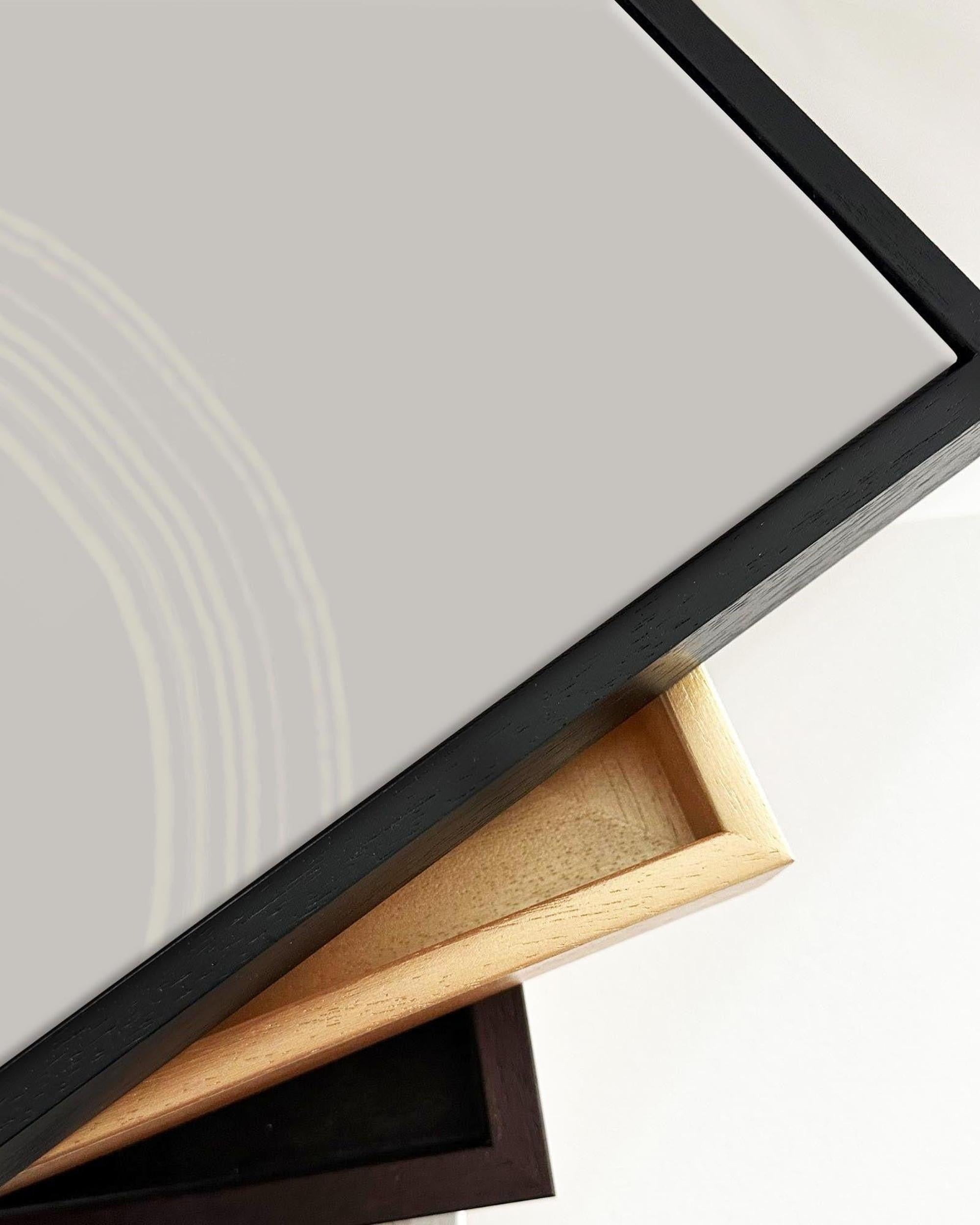 Draw The Line Framed Canvas Art-Abstract House