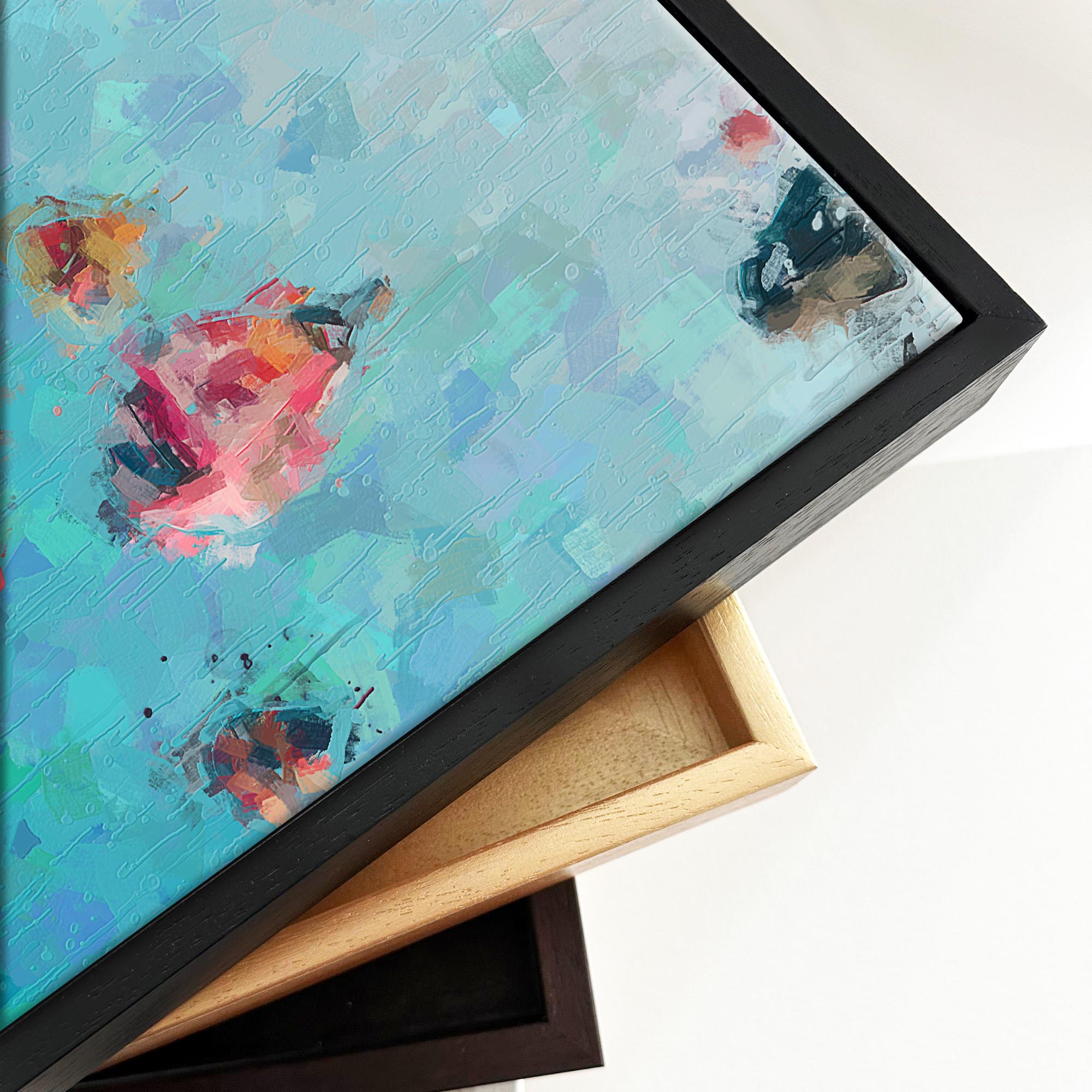 Hot Air Balloons Framed Canvas-Abstract House