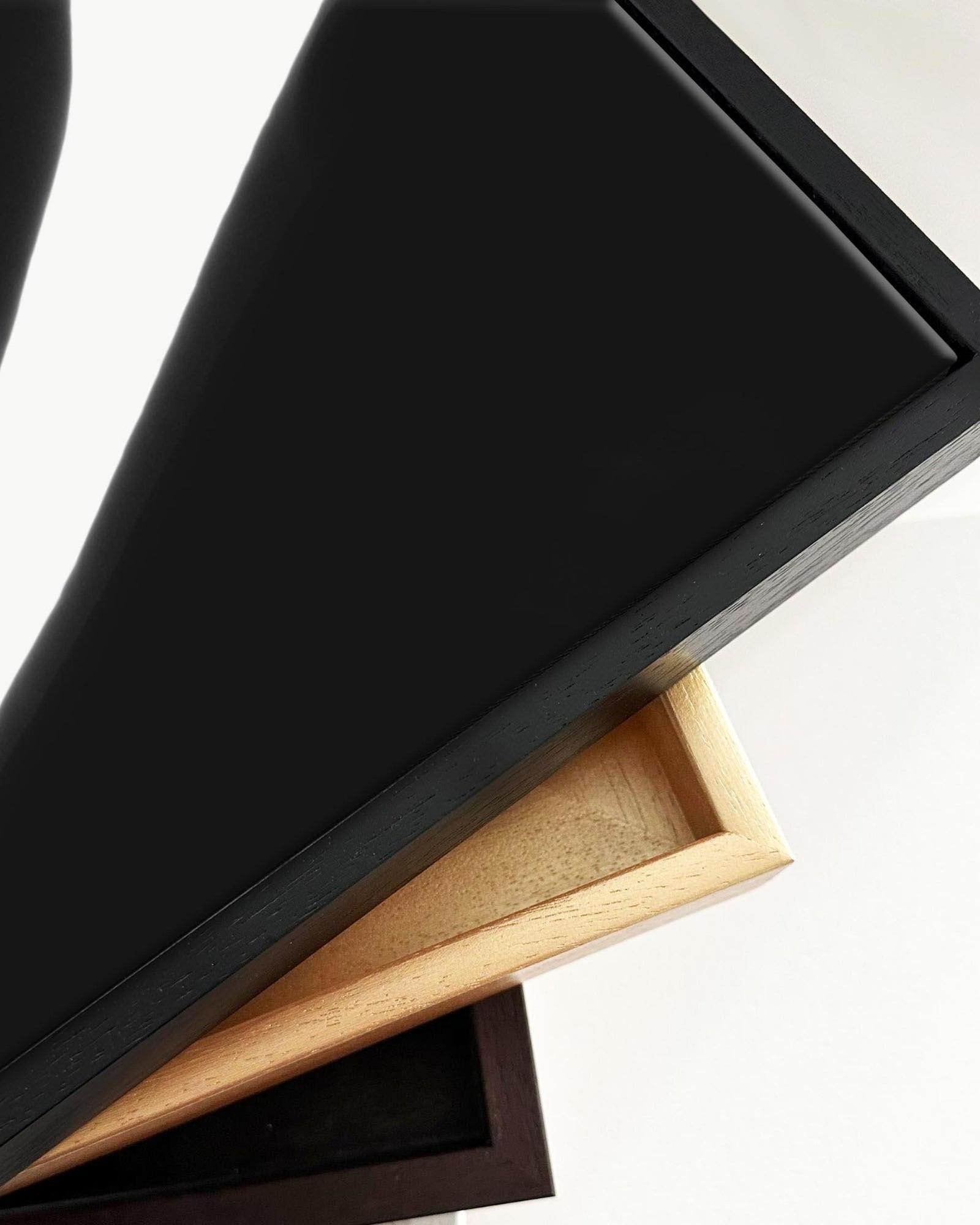 Black & White Shapes Framed Canvas-Abstract House