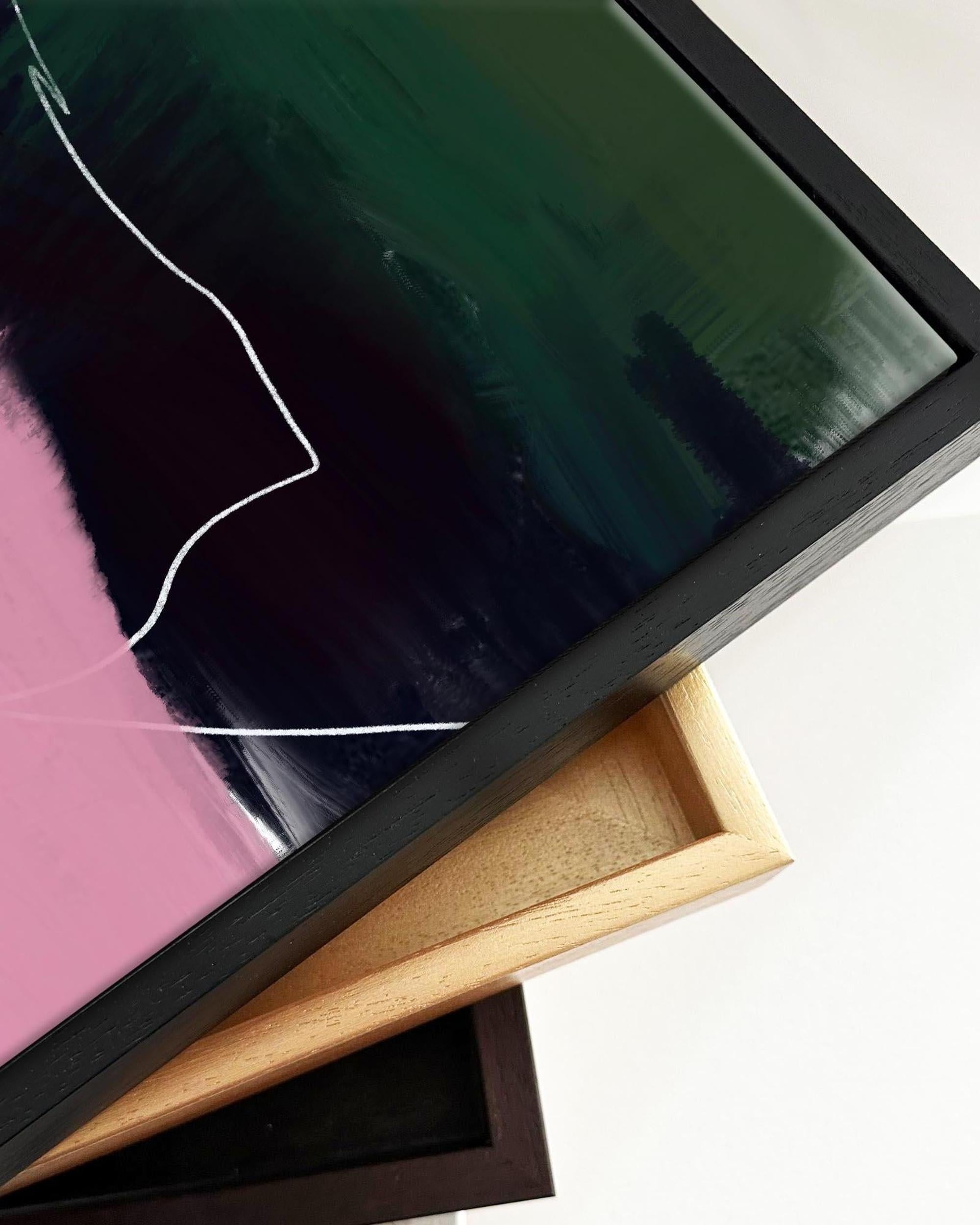 Abstract Colourful Movement Framed Canvas-Abstract House