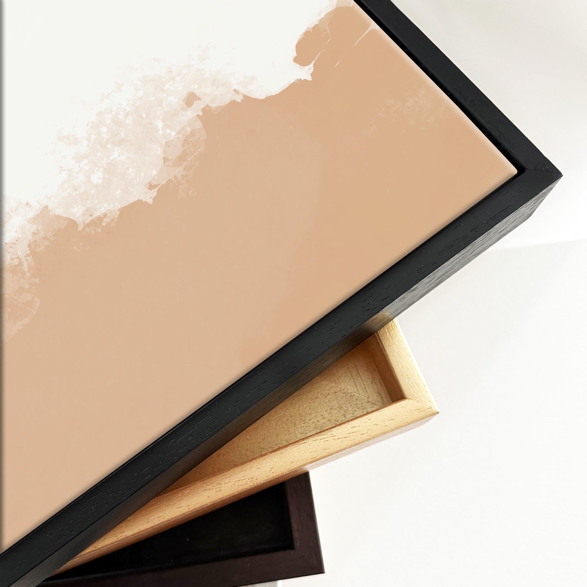 Peach Illusions II Framed Canvas-Abstract House